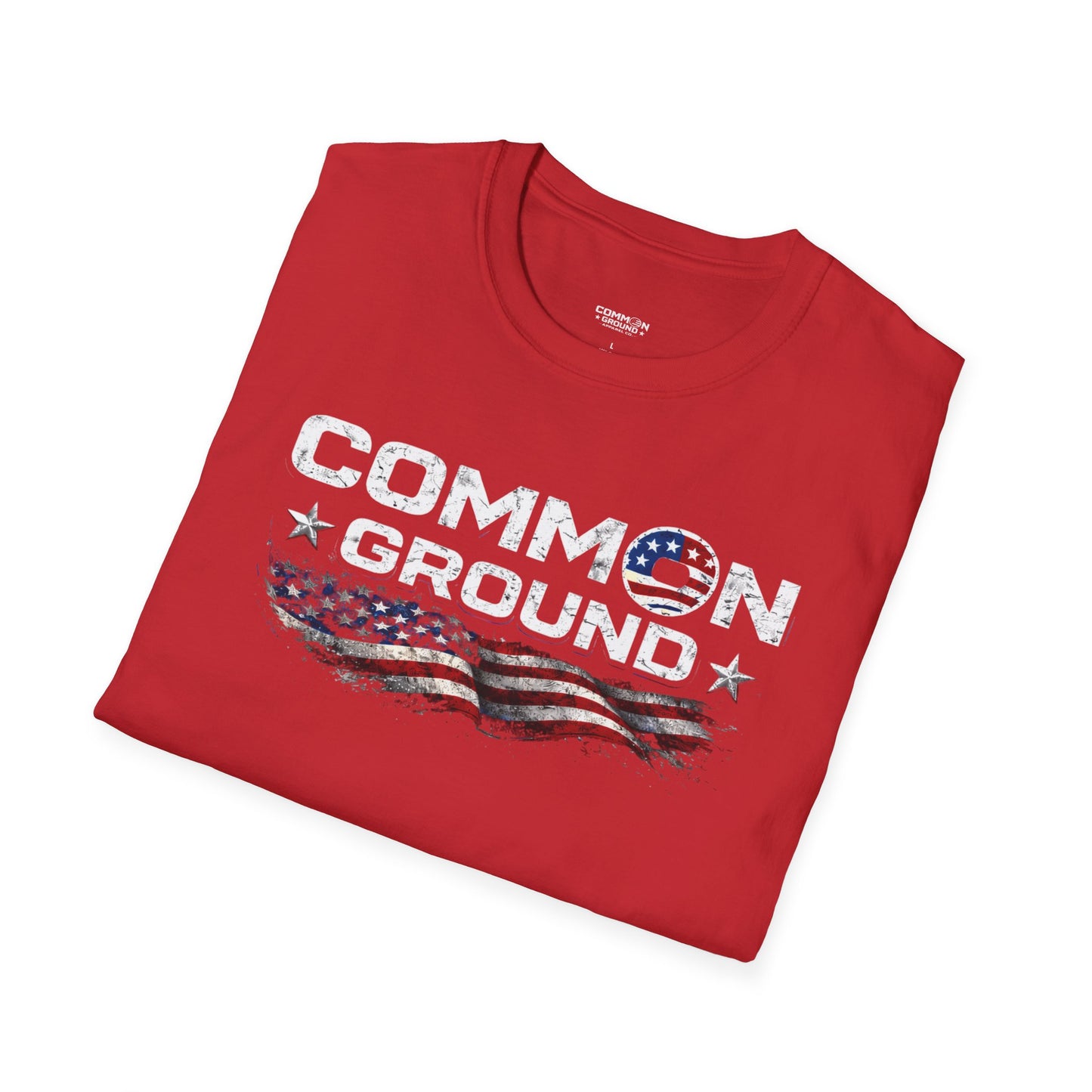 Common Ground T-Shirt — Patriotic American Flag Unity Tee