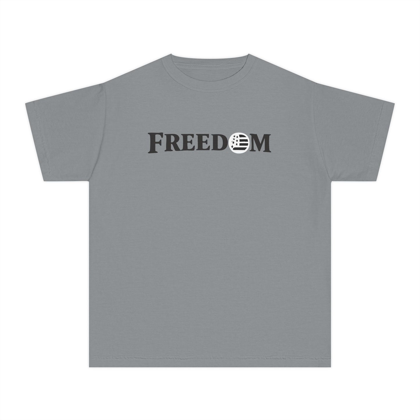 Freedom Youth Tee — Patriotic American Flag Design