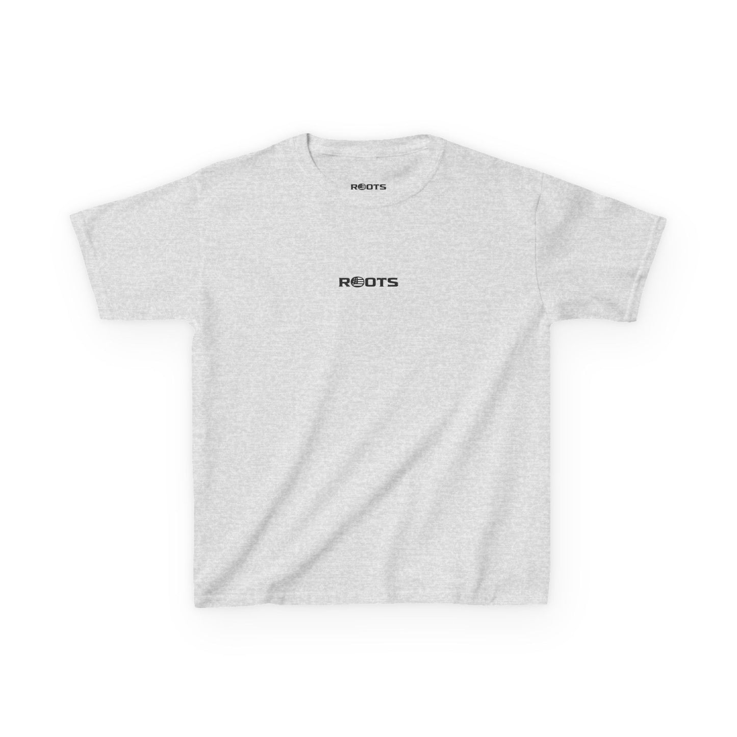 Kids 'ROOTS' Minimalist White Tee — Youth Graphic T‑Shirt