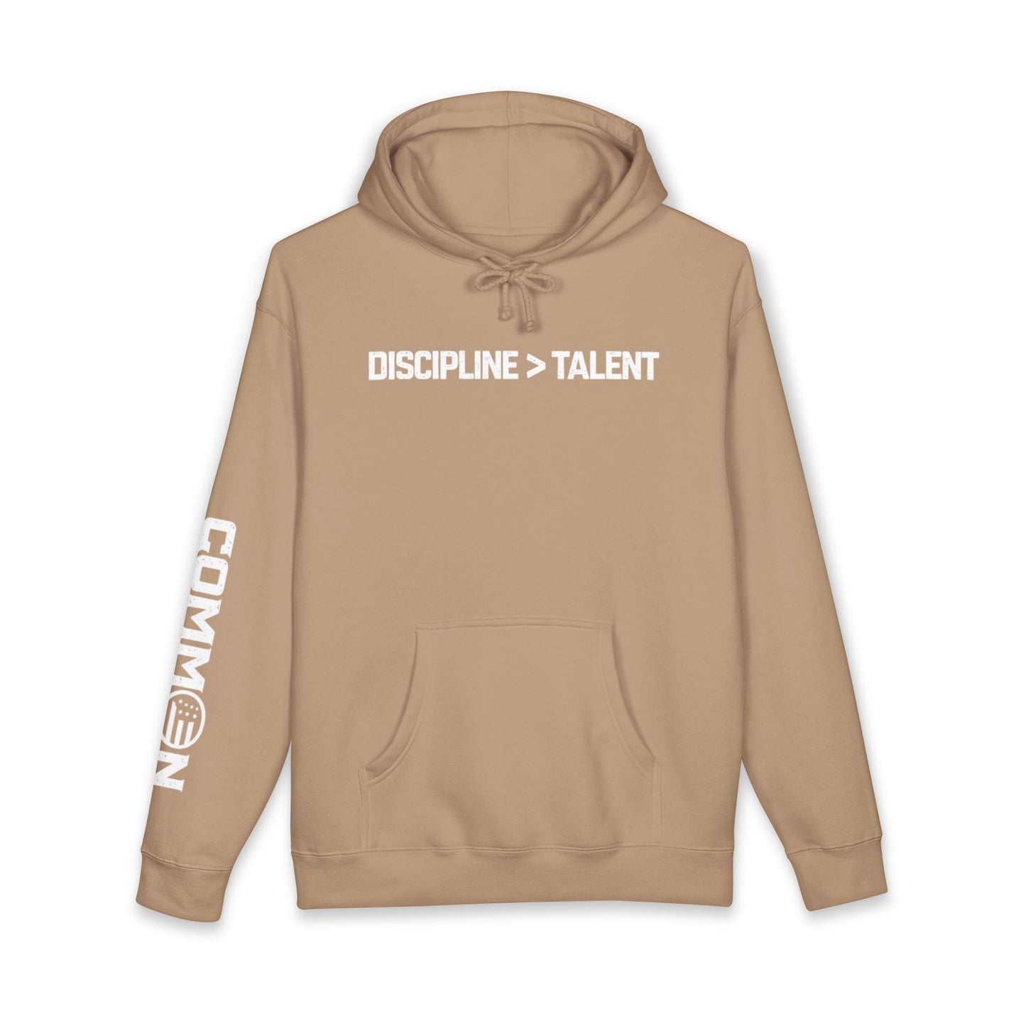 Discipline > Talent Hoodie — Motivational Fitness Pullover