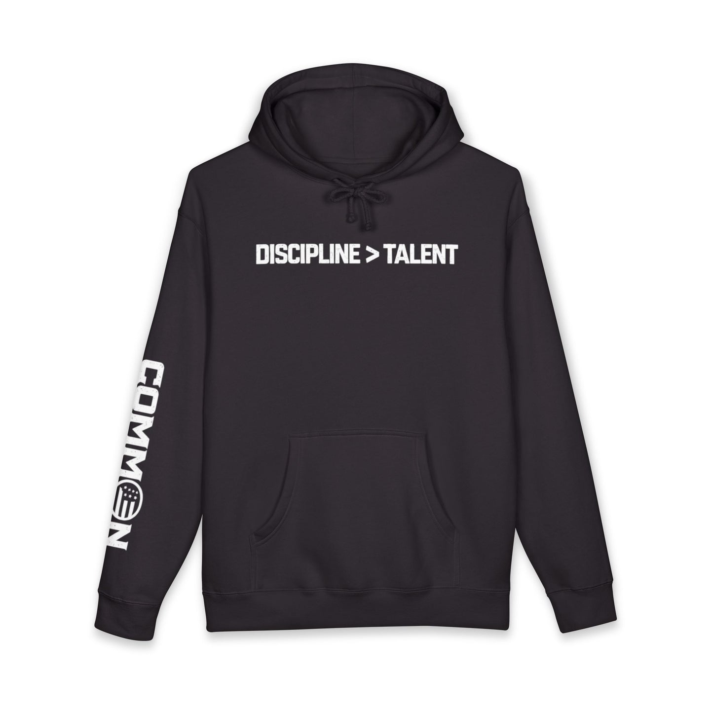 Discipline > Talent Hoodie — Motivational Fitness Pullover