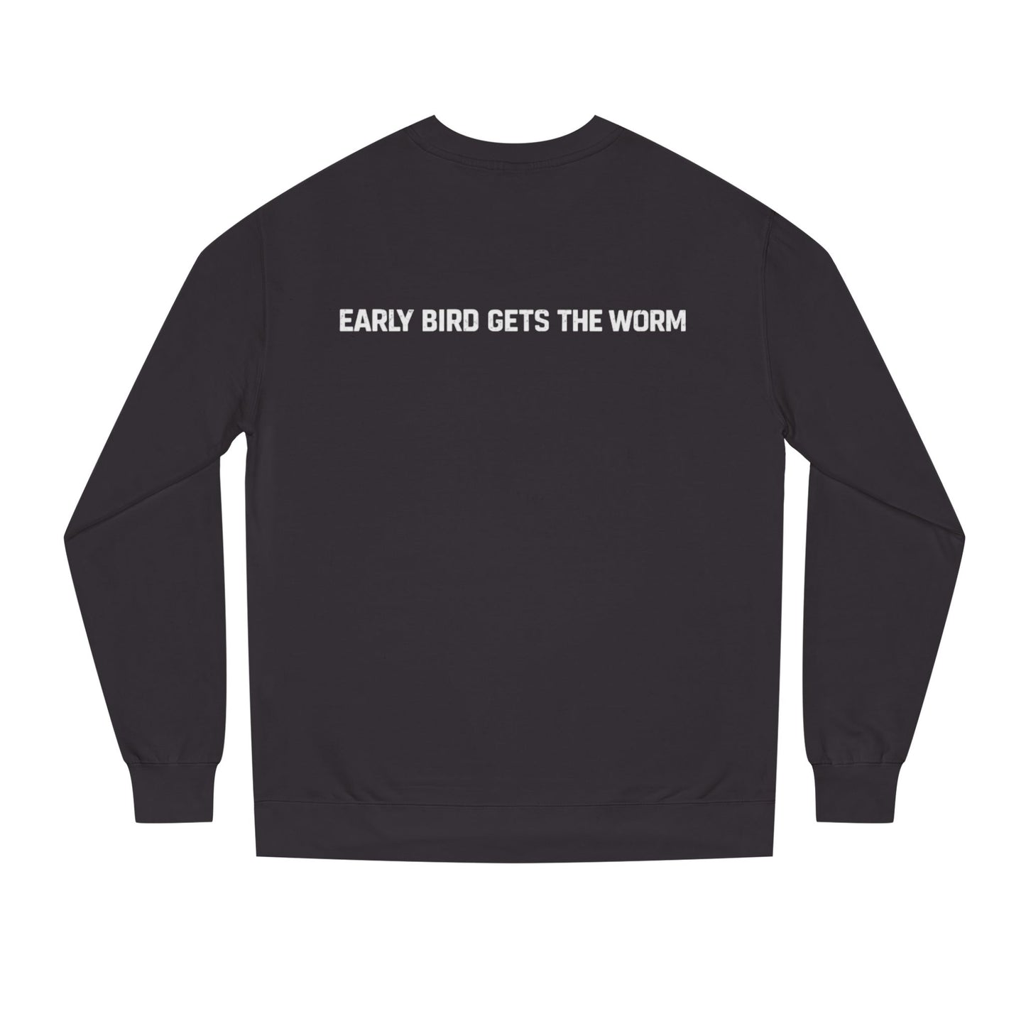 Early Bird Gets The Worm Crewneck Sweatshirt — Tactical Olive Casual Pullover