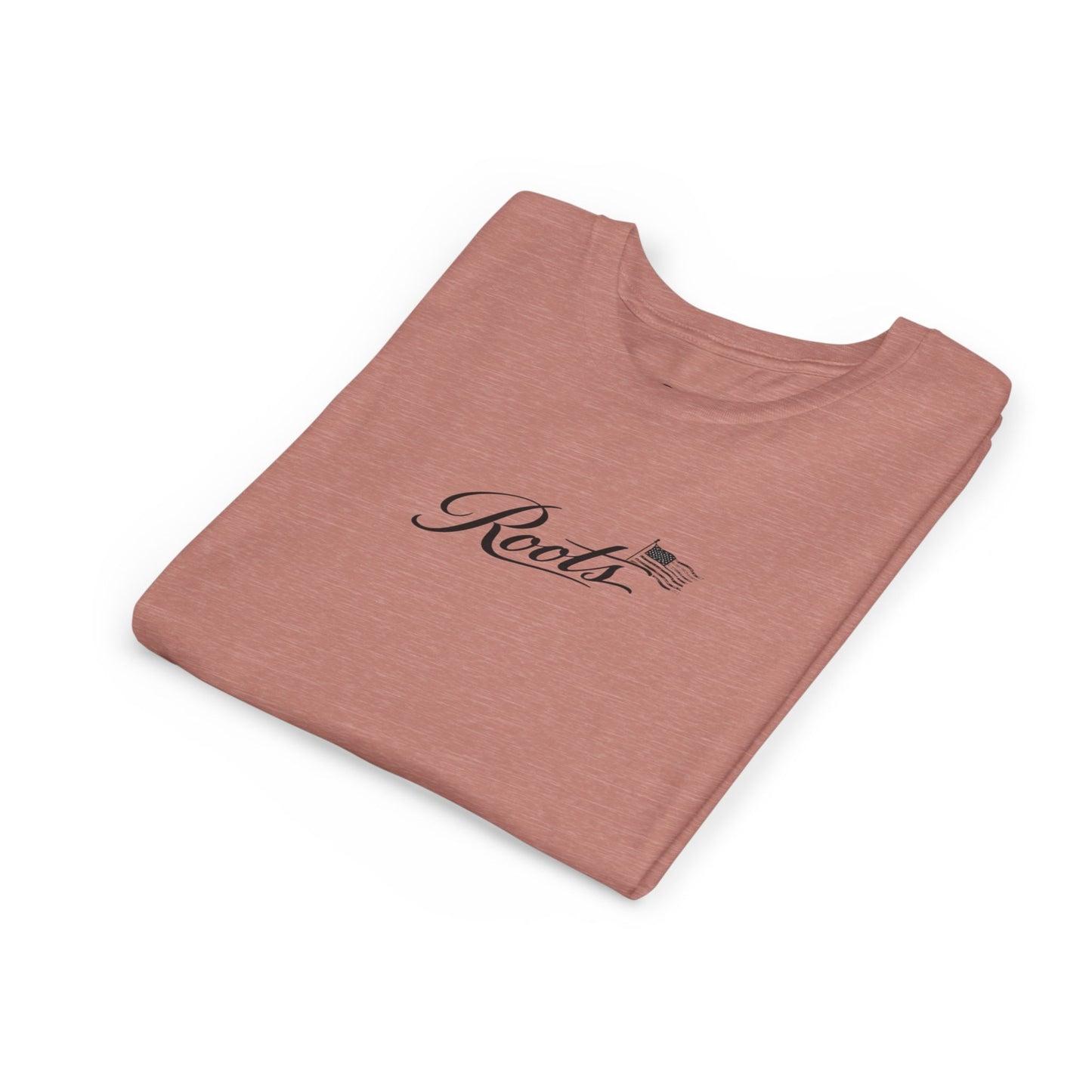 Youth Tee — Floral Bull Skull Graphic "Roots" Backprint