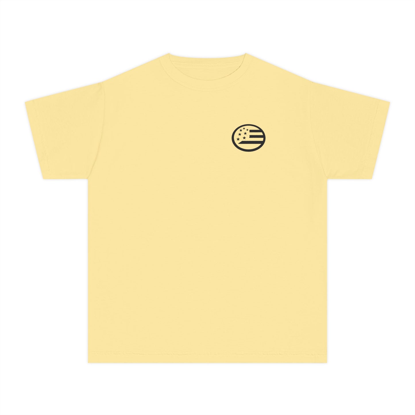 Youth Tee — 'Young, Wild & Free' Graphic T-Shirt (Sun Logo)