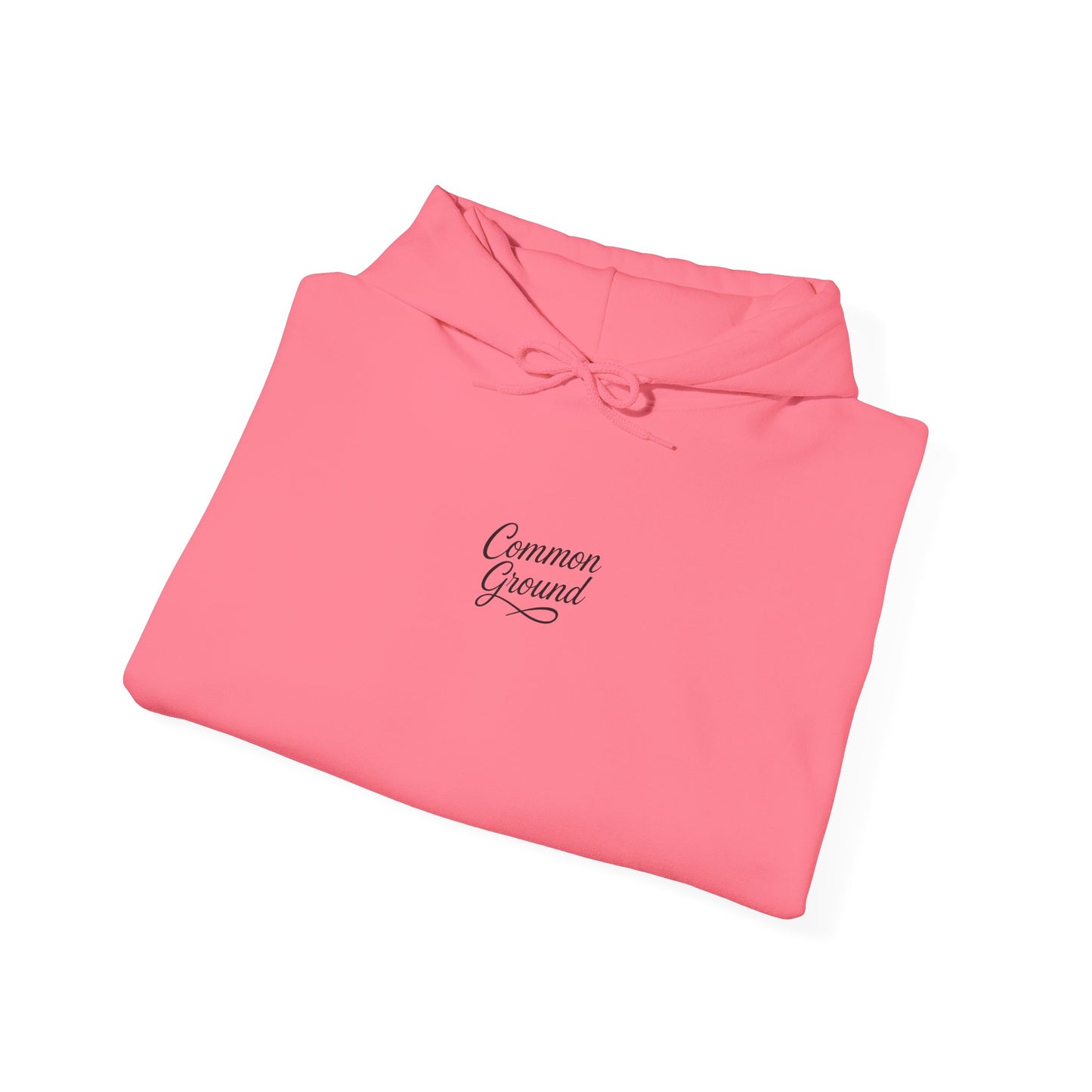 Common Ground Minimalist Logo Hoodie —  Pullover with Sleeve Emblem