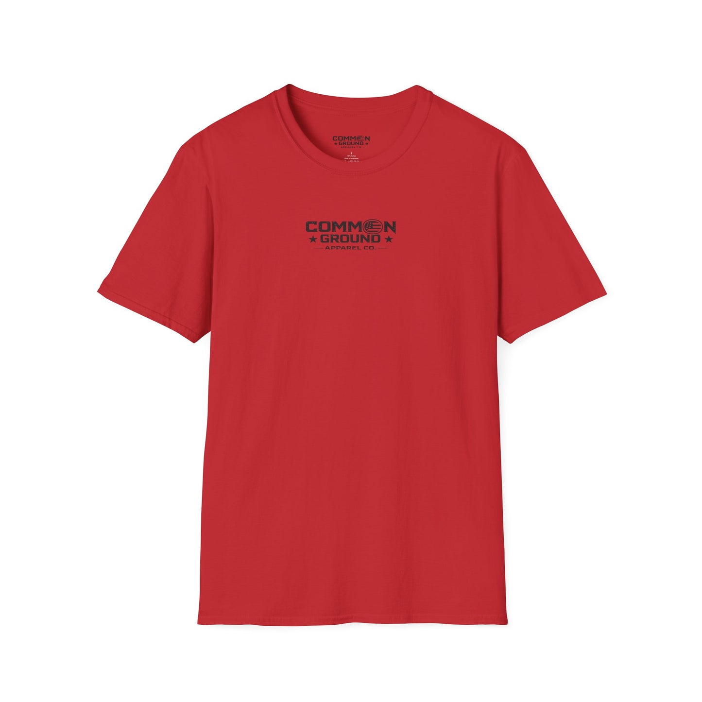 Common Ground Minimalist Logo T-Shirt — Unisex White Crewneck