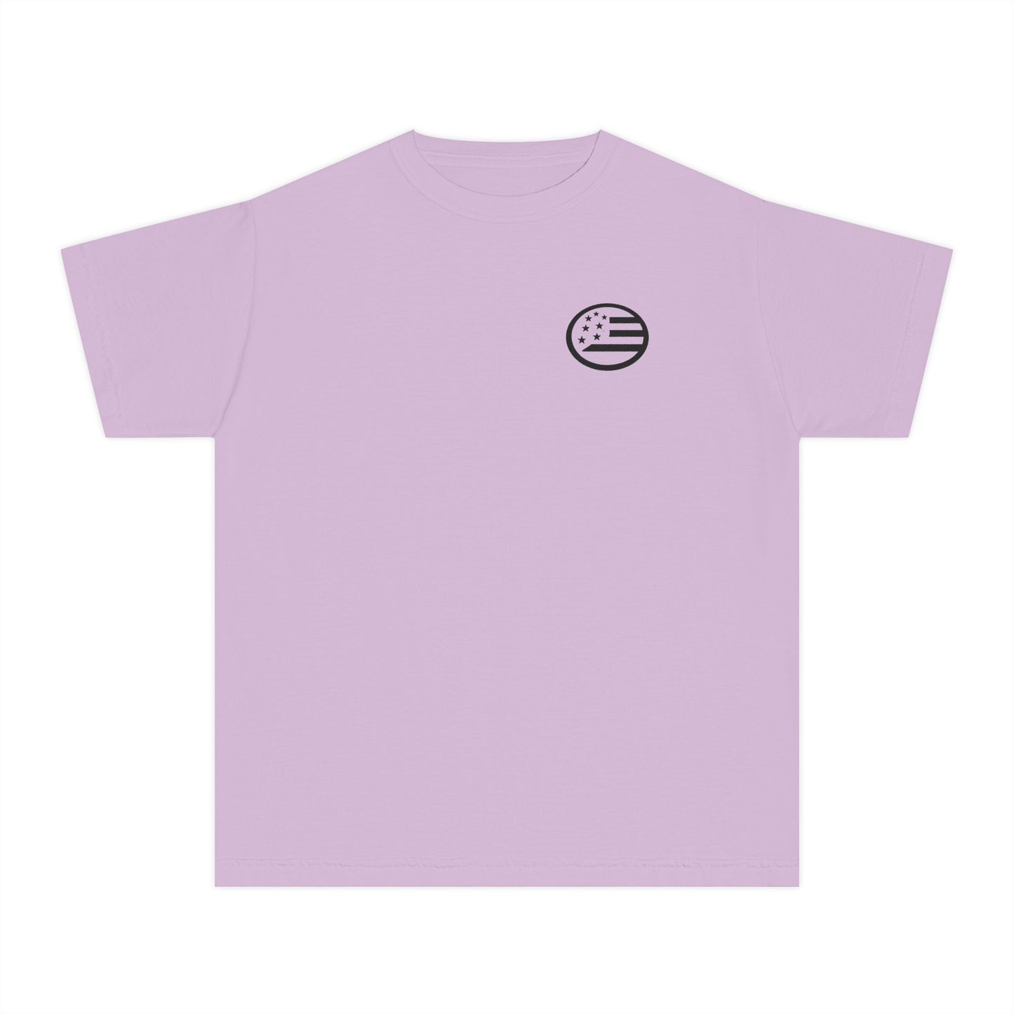 Youth Tee — 'Young, Wild & Free' Graphic T-Shirt (Sun Logo)