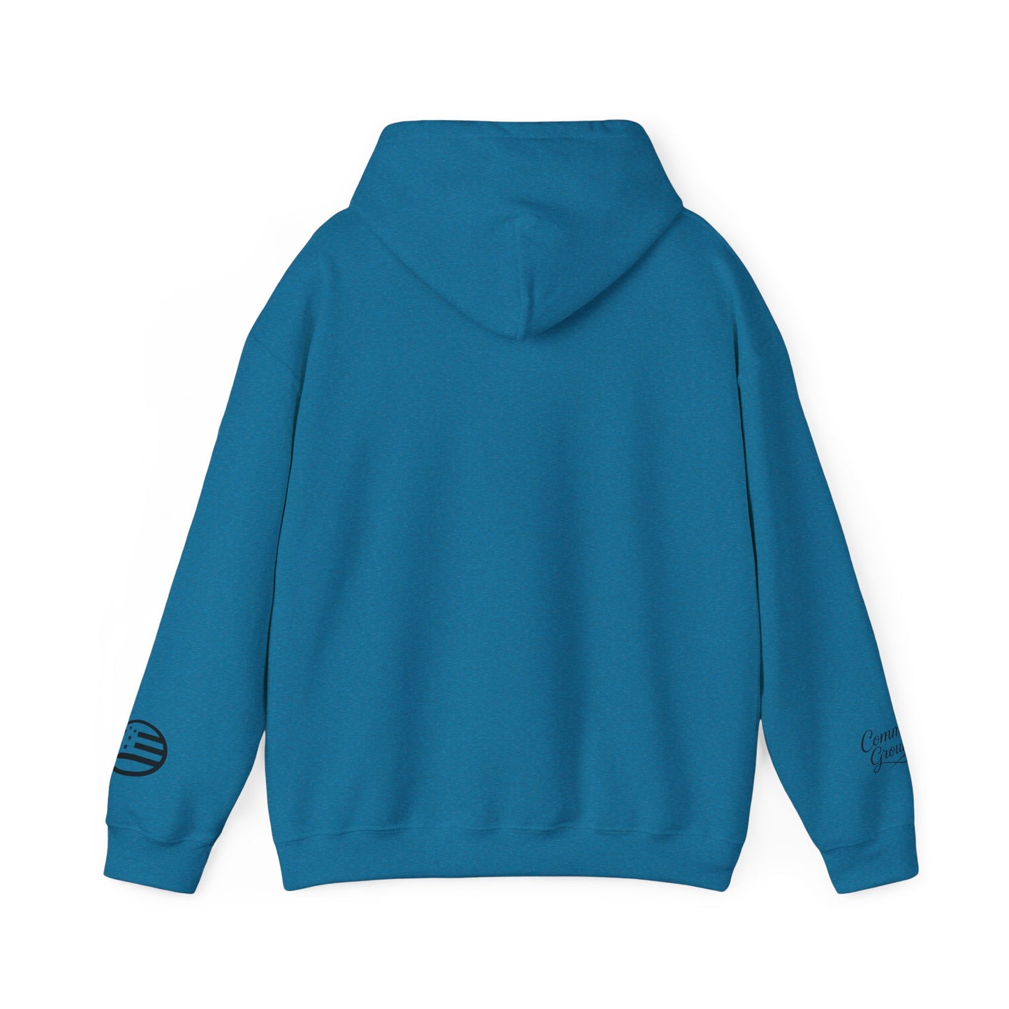Freedom Logo Hoodie — Minimal Patriotic Graphic Pullover