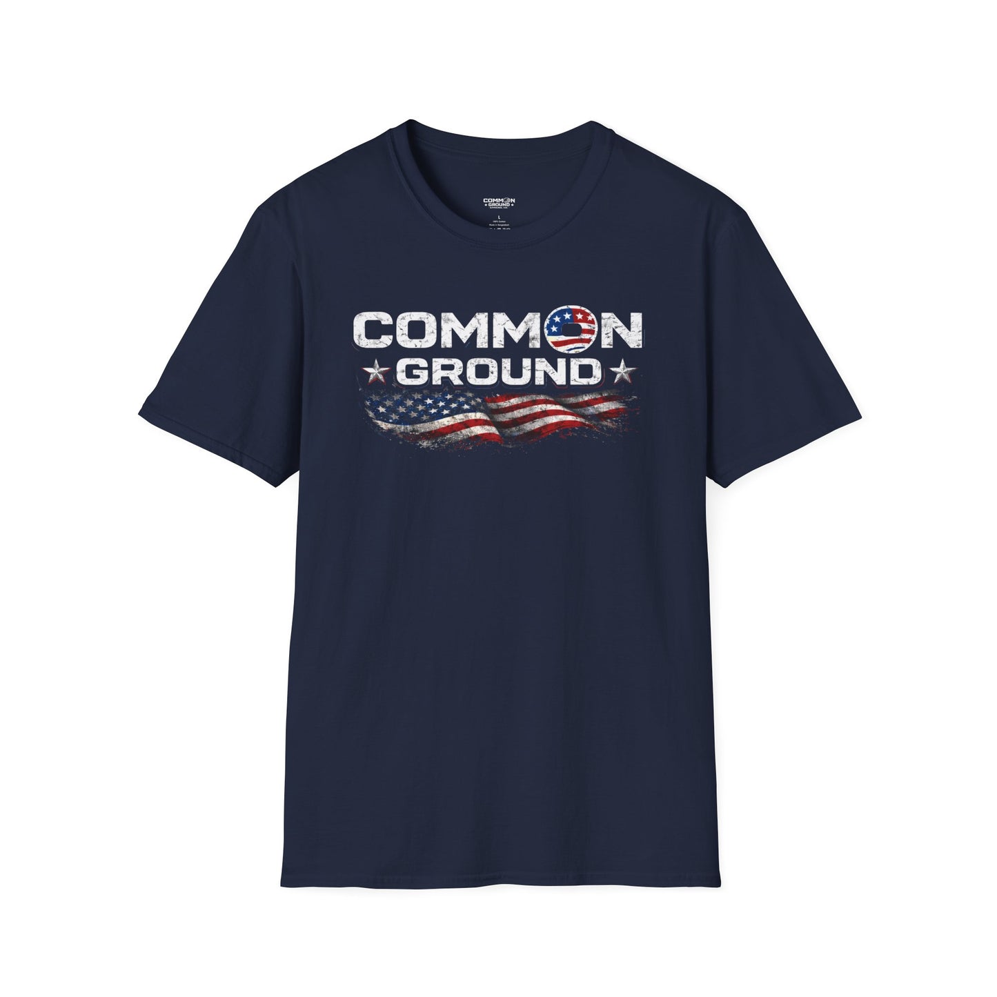 Common Ground T-Shirt — Patriotic American Flag Unity Tee