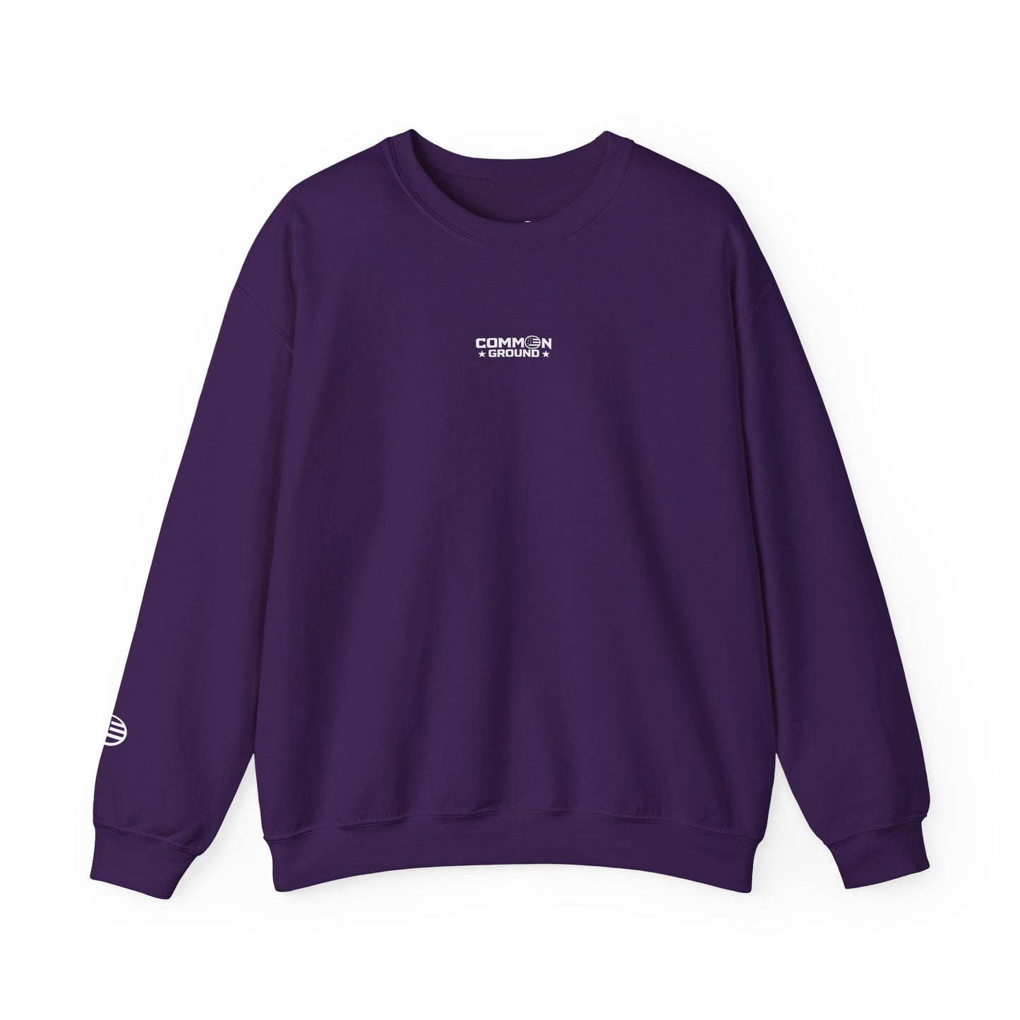 Crewneck Sweatshirt — Minimal 'Common Ground' Logo Casual Pullover