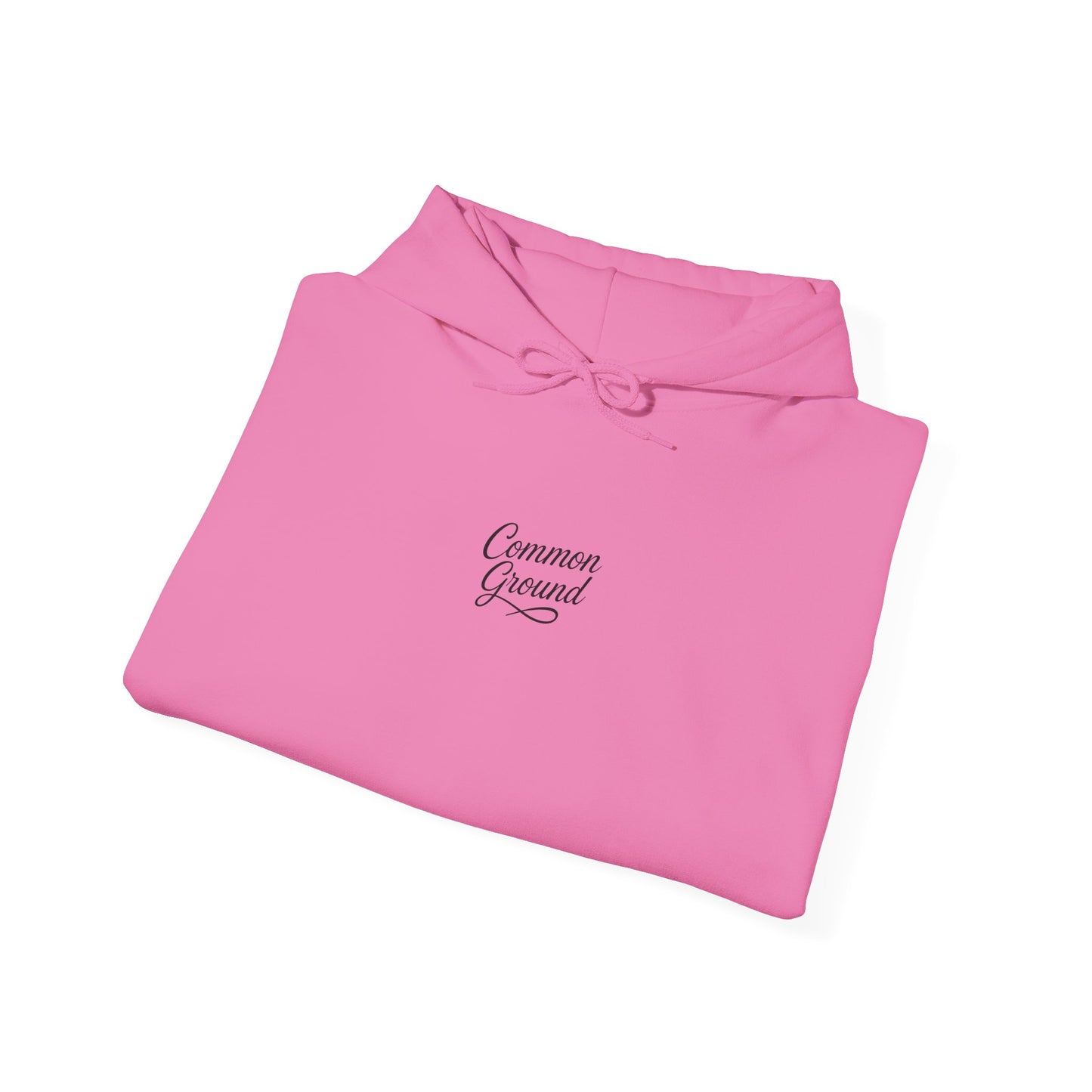 Common Ground Minimalist Logo Hoodie —  Pullover with Sleeve Emblem