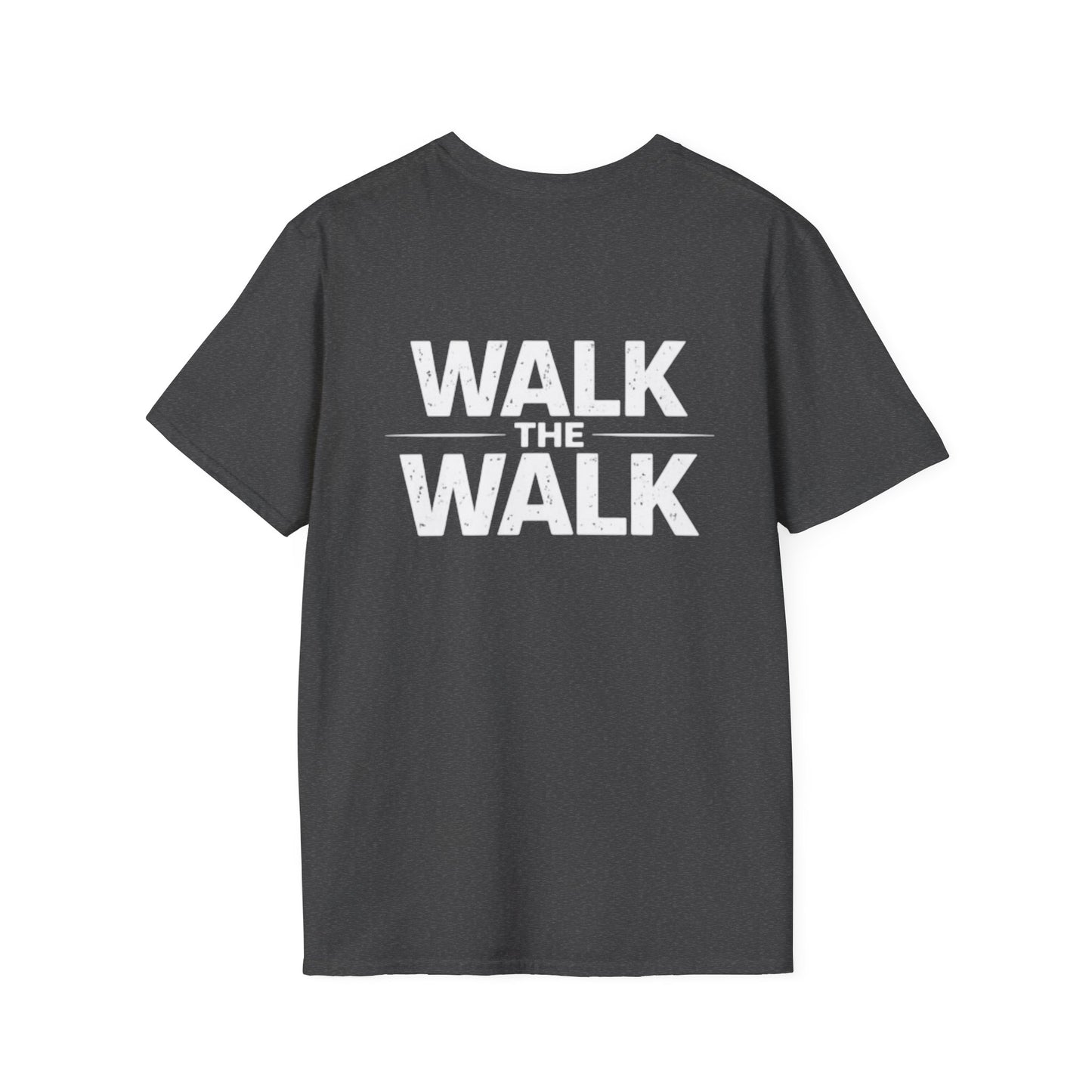 Walk The Walk T-Shirt — Motivational Graphic Tee with Badge Logo