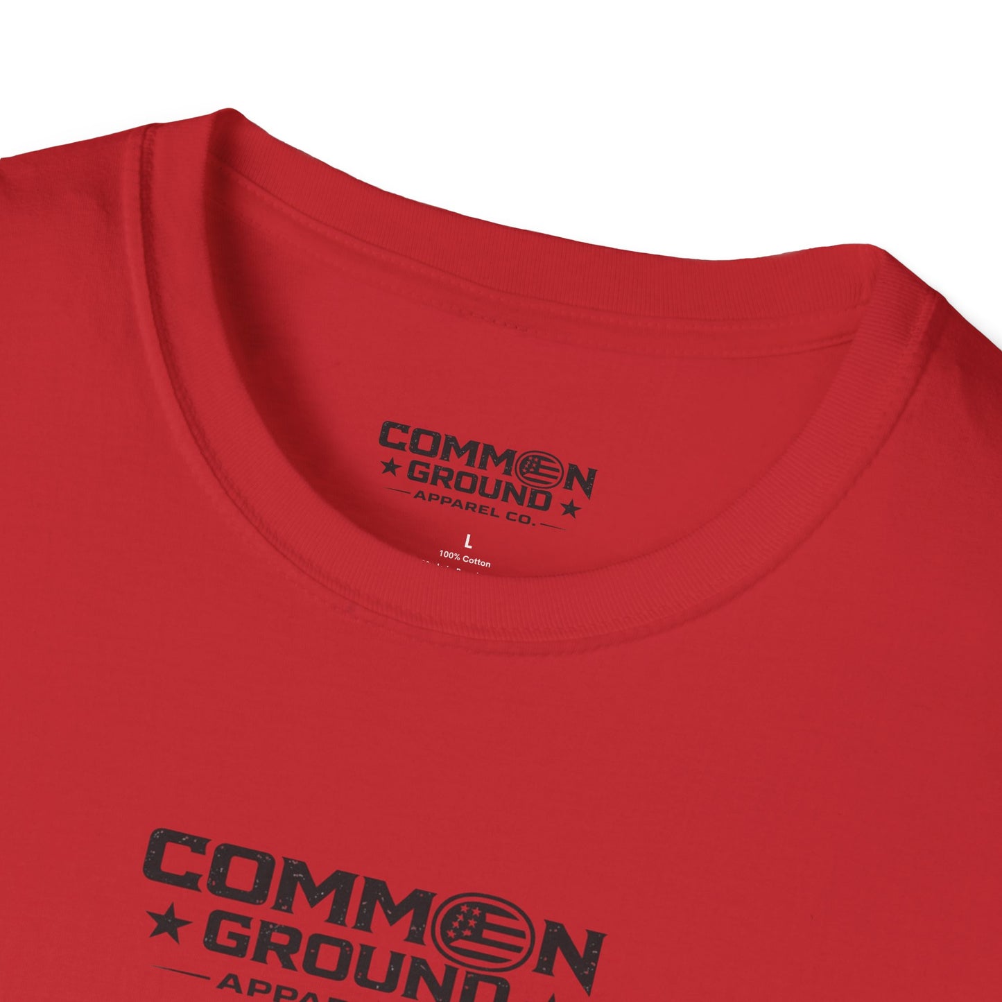 Common Ground Minimalist Logo T-Shirt — Unisex White Crewneck
