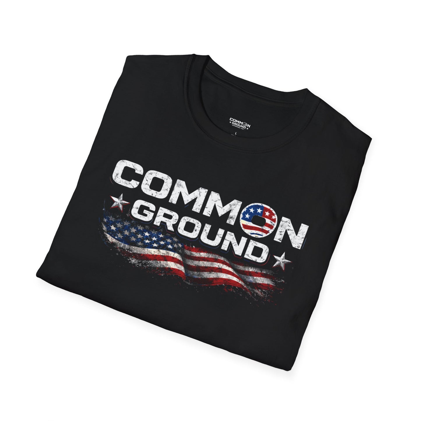 Common Ground T-Shirt — Patriotic American Flag Unity Tee