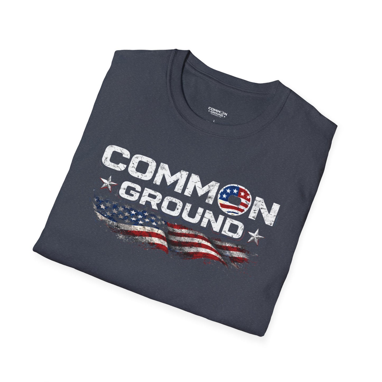 Common Ground T-Shirt — Patriotic American Flag Unity Tee