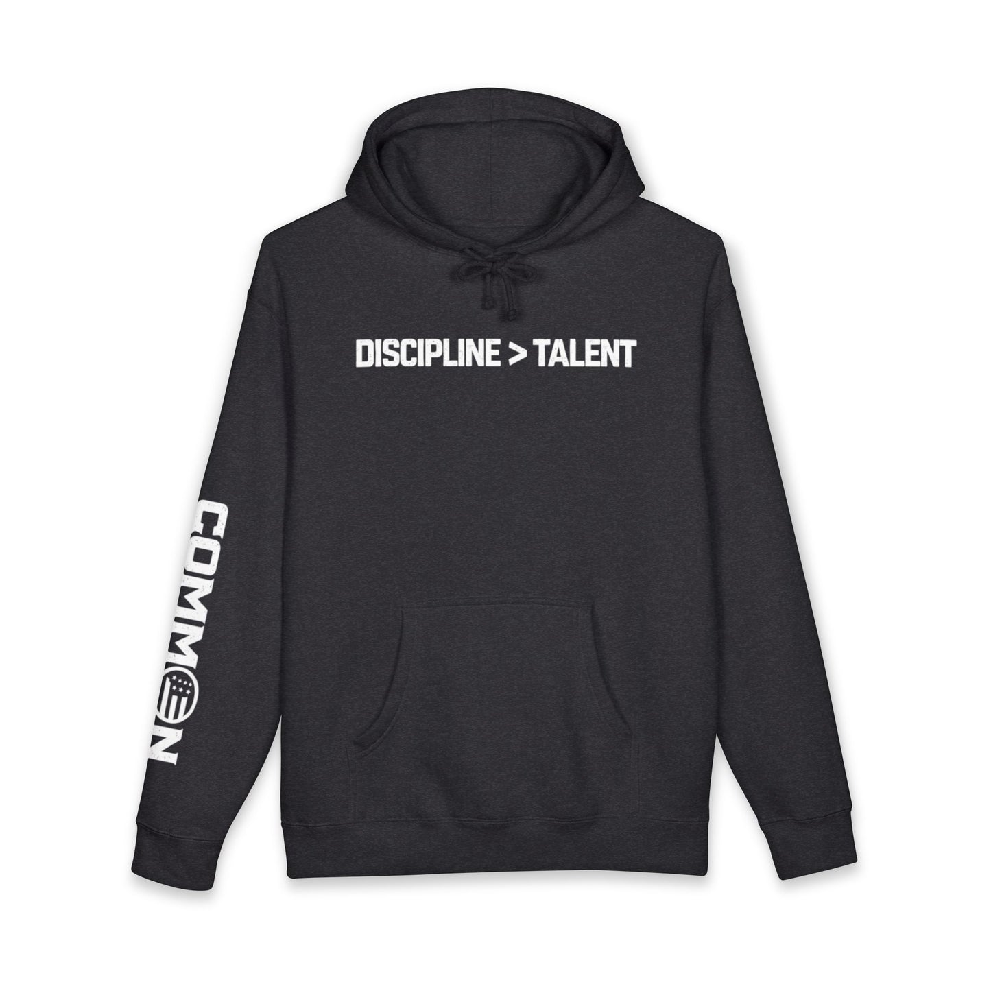 Discipline > Talent Hoodie — Motivational Fitness Pullover