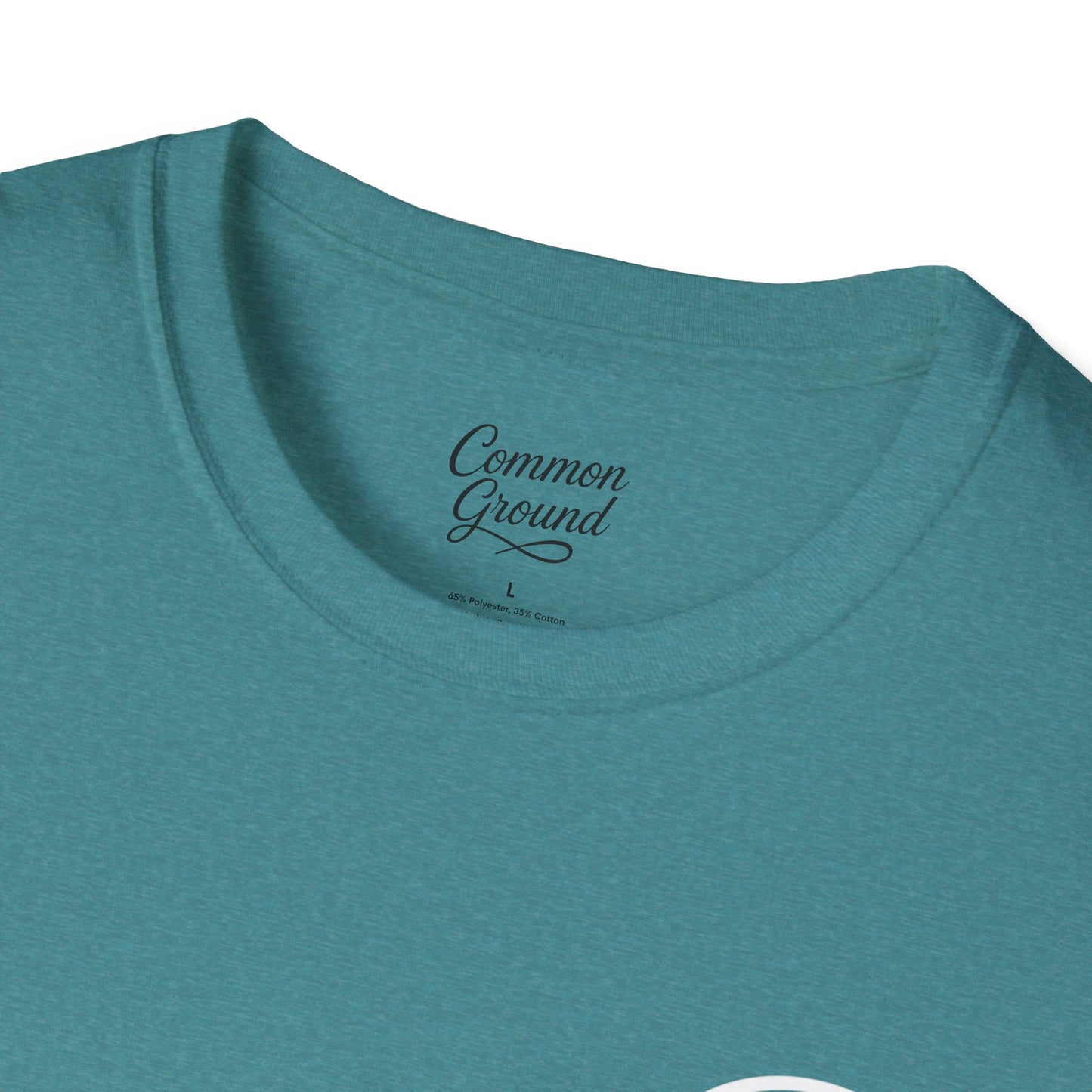 Grace Under Pressure T-Shirt — Minimal American Flag Chest Logo