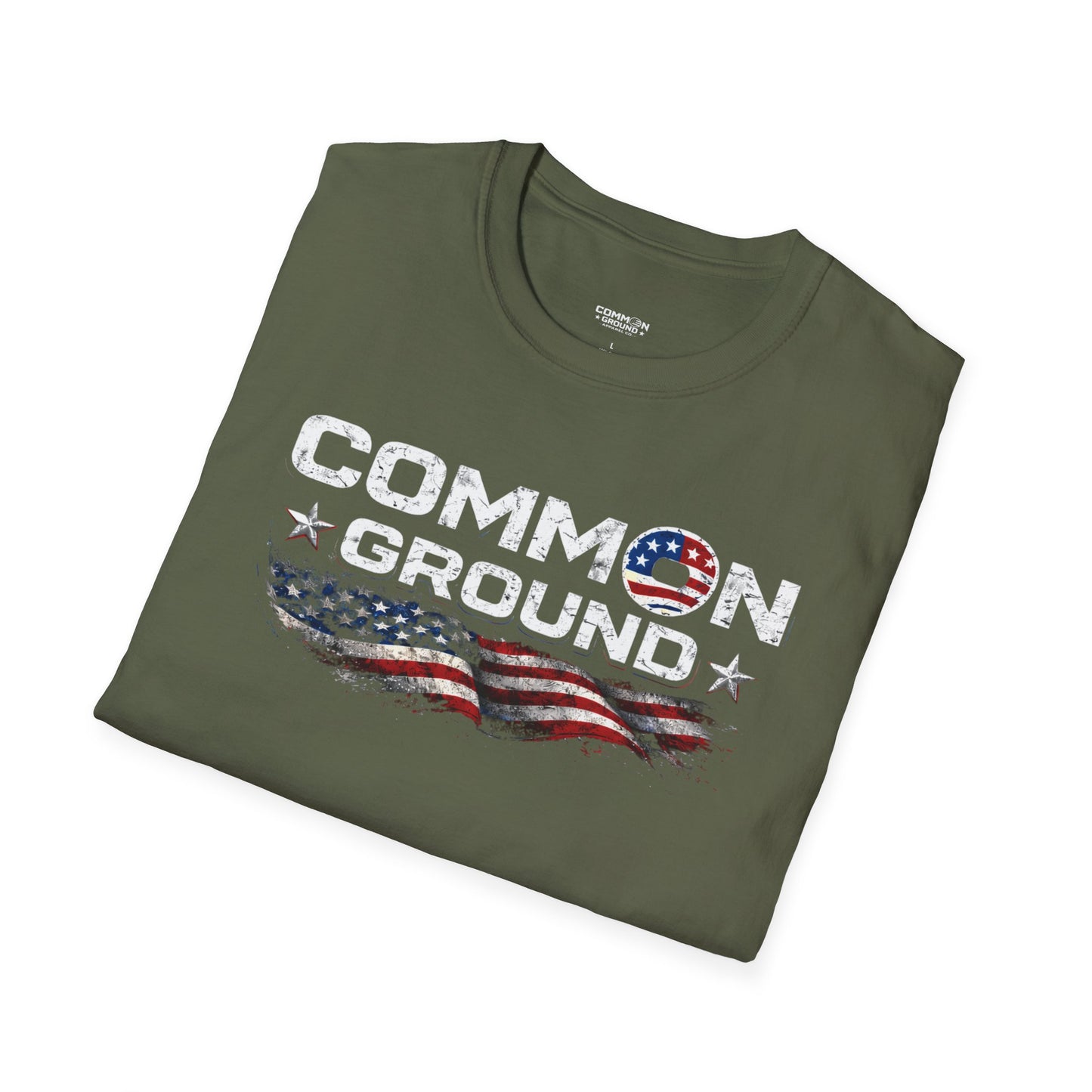 Common Ground T-Shirt — Patriotic American Flag Unity Tee