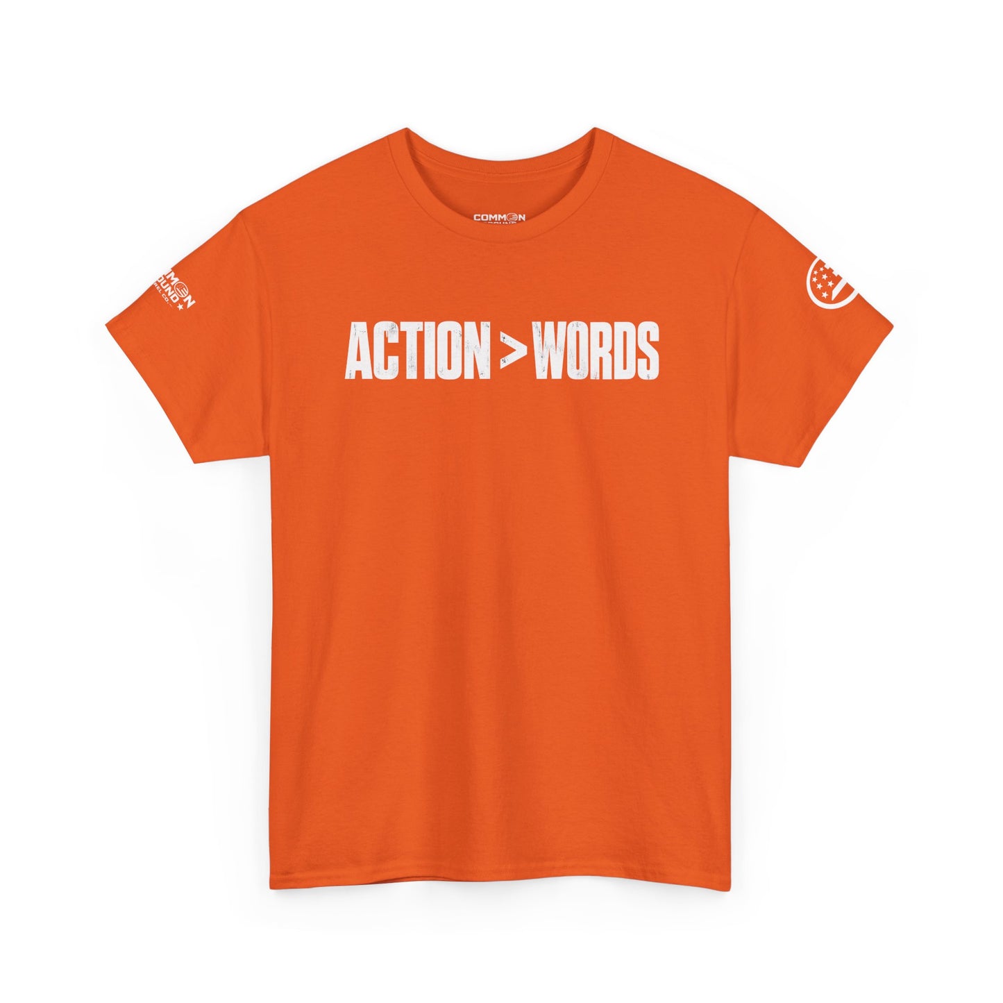 Action > Words Tee — Motivational Graphic T-Shirt