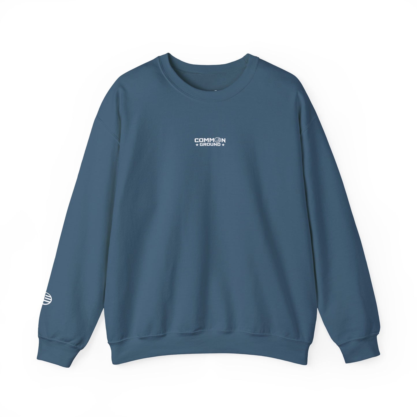 Crewneck Sweatshirt — Minimal 'Common Ground' Logo Casual Pullover