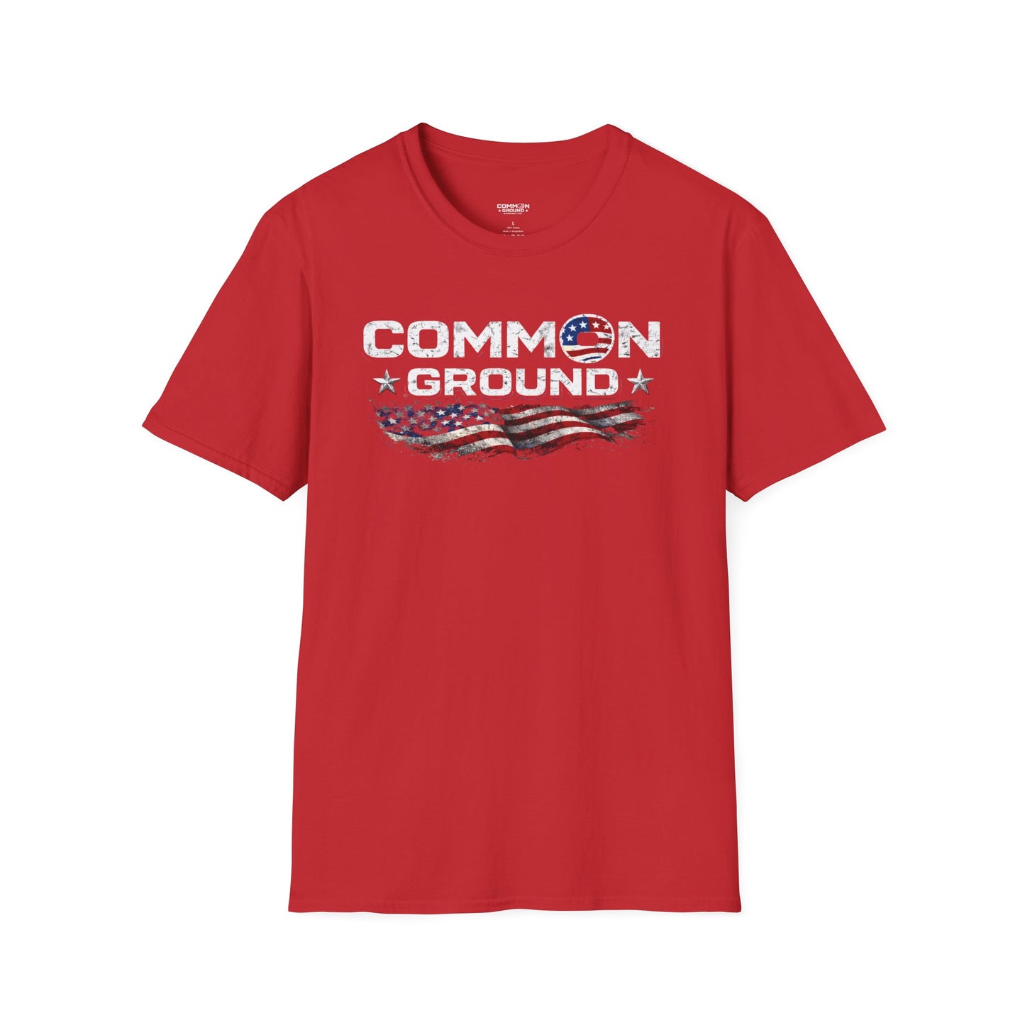 Common Ground T-Shirt — Patriotic American Flag Unity Tee