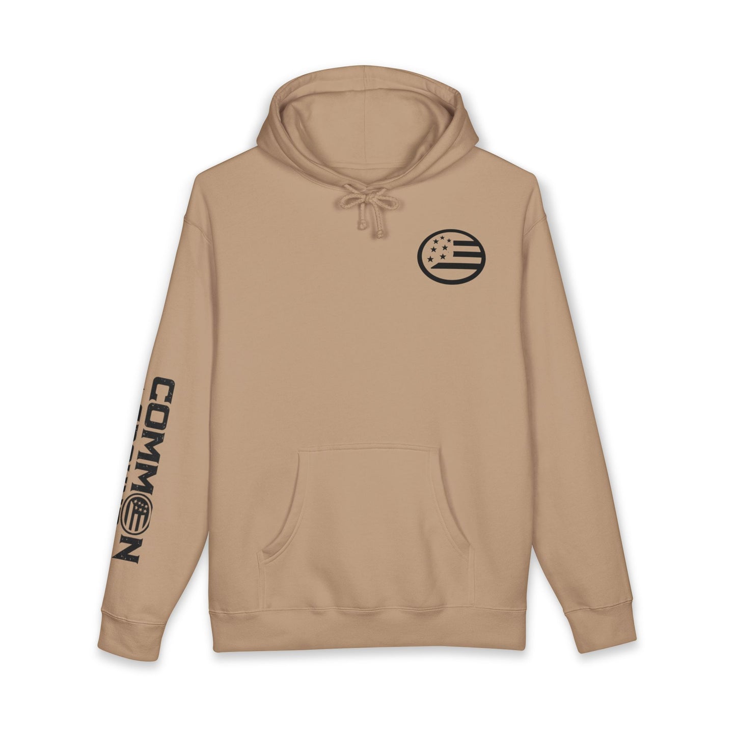 Excuses Hoodie — White Graphic Pullover with Sleeve & Chest Logo