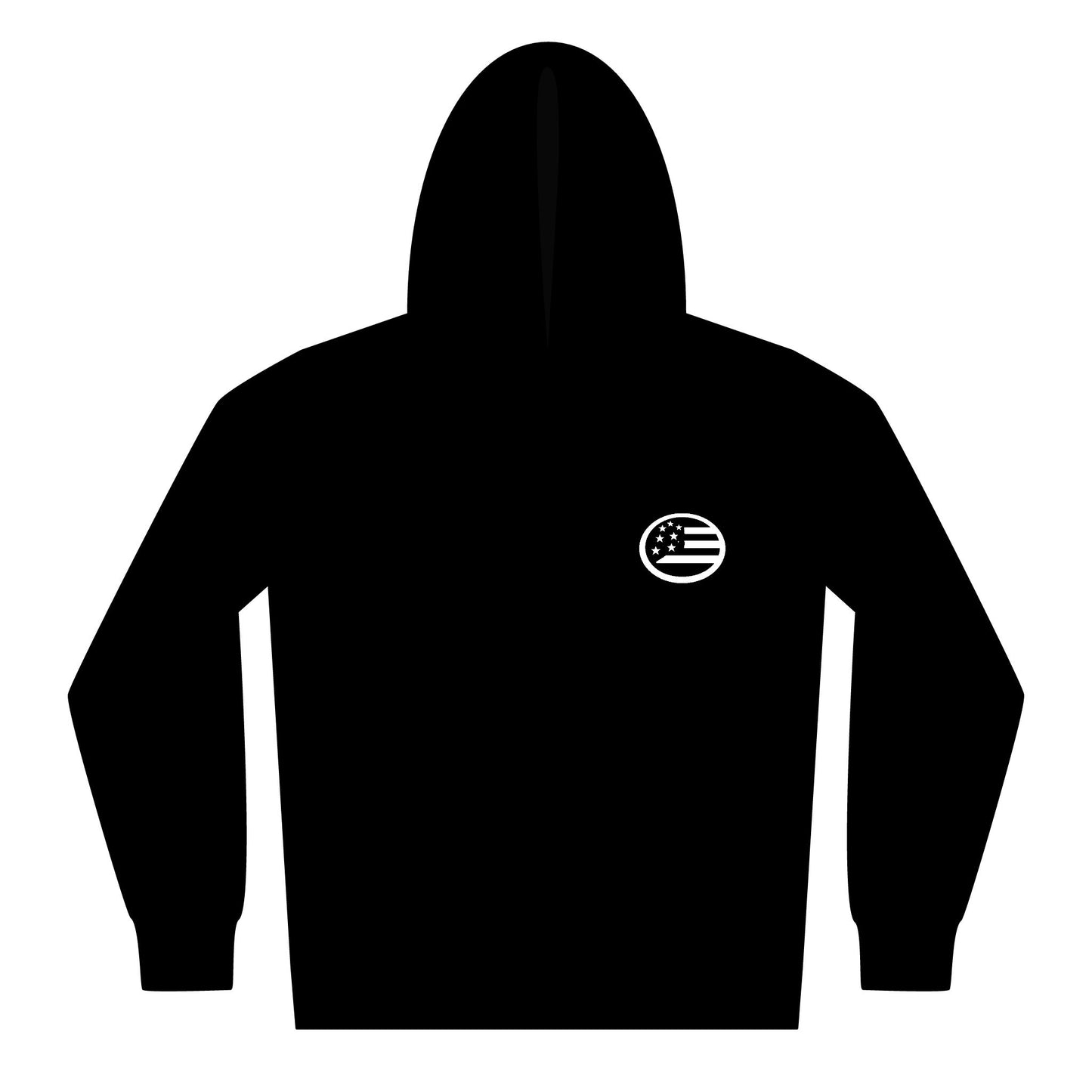 Youth Hoodie with American Wave Flag Chest Logo – Patriotic Kids Pullover