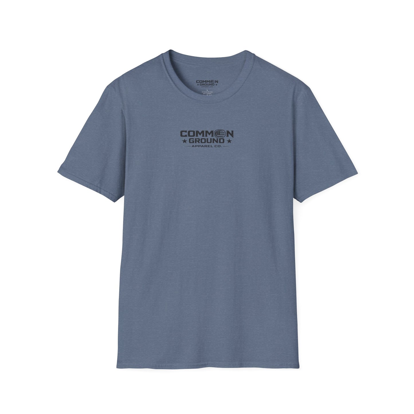 Common Ground Minimalist Logo T-Shirt — Unisex White Crewneck