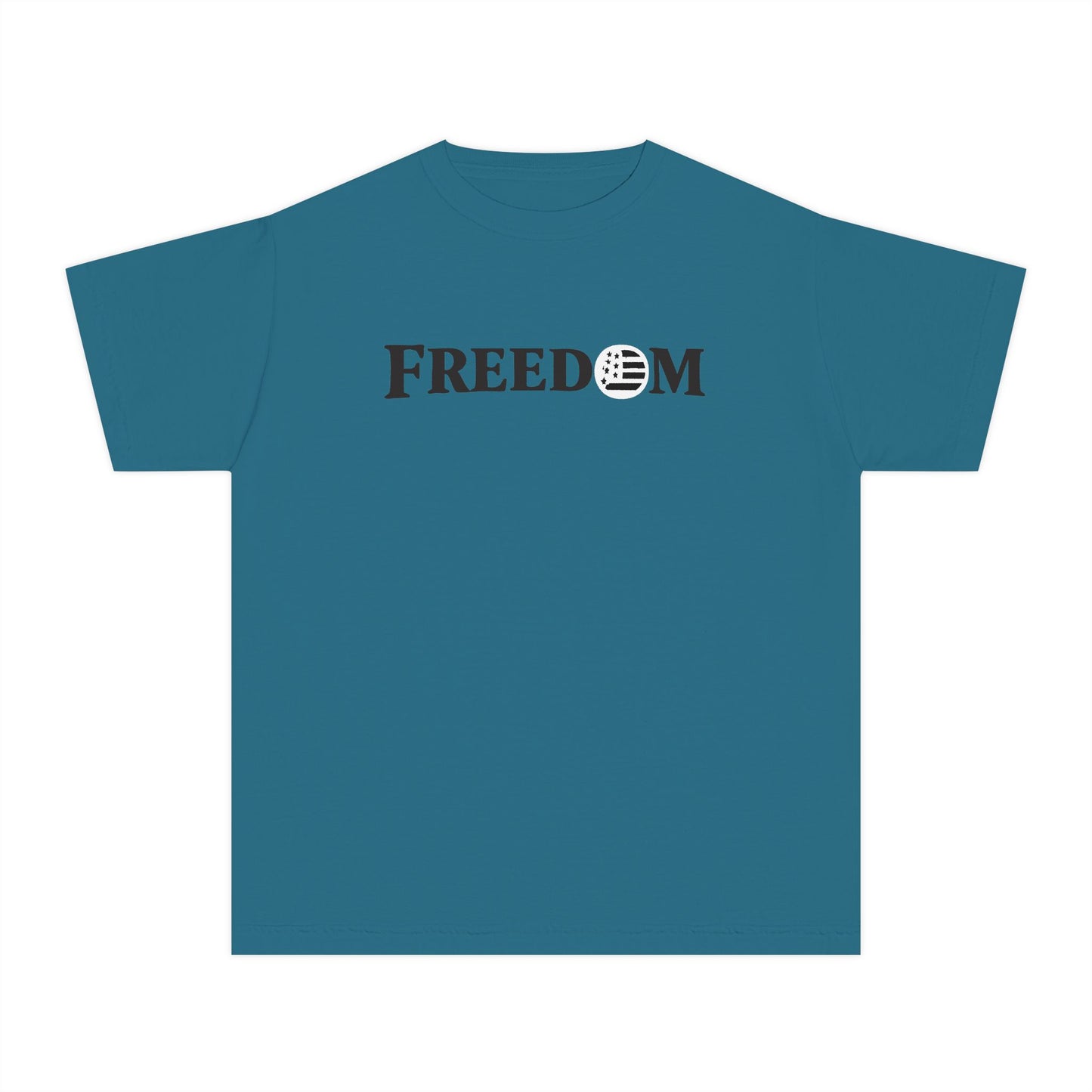 Freedom Youth Tee — Patriotic American Flag Design