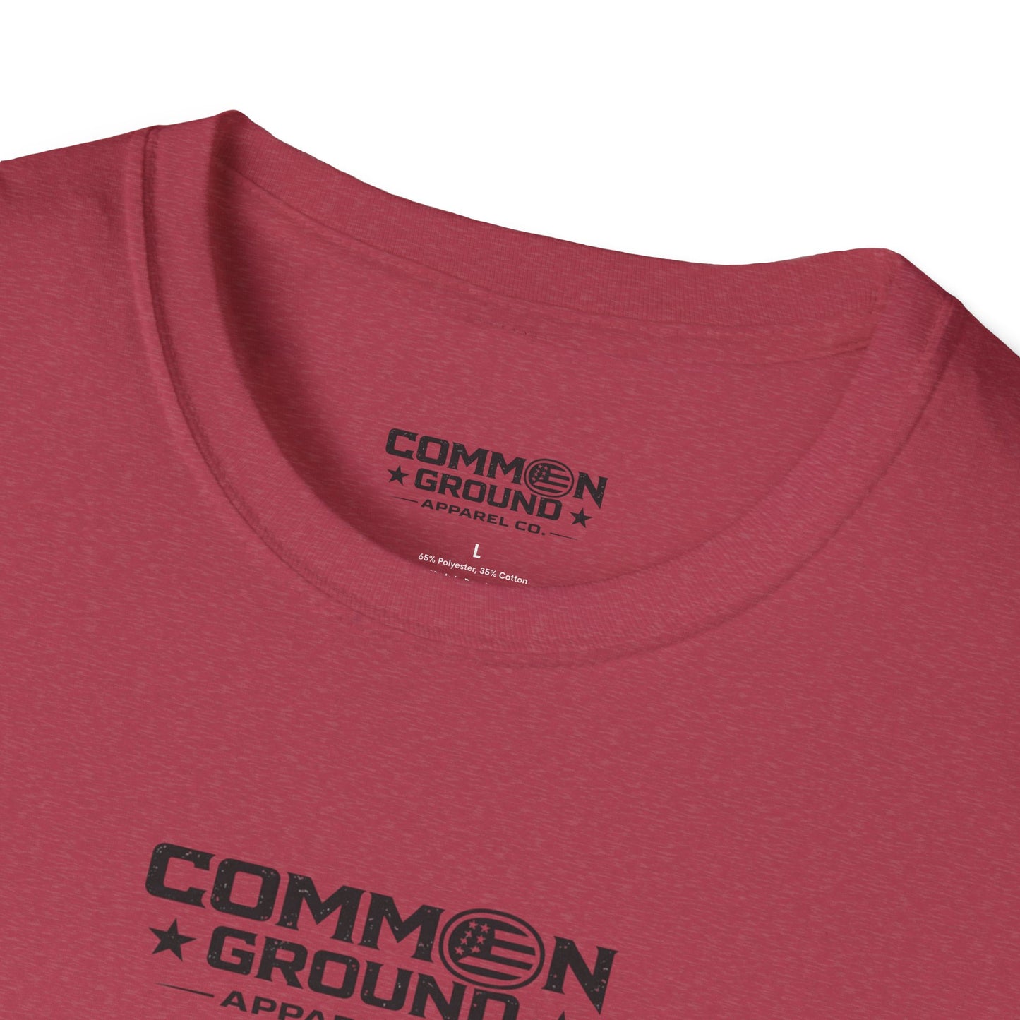 Common Ground Minimalist Logo T-Shirt — Unisex White Crewneck