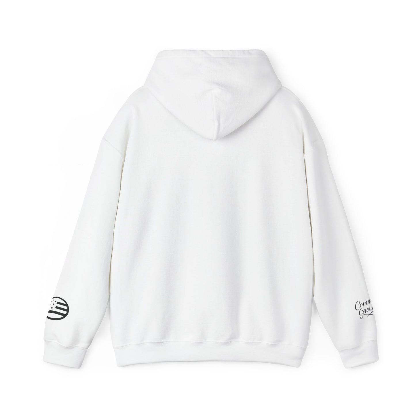 Freedom Logo Hoodie — Minimal Patriotic Graphic Pullover