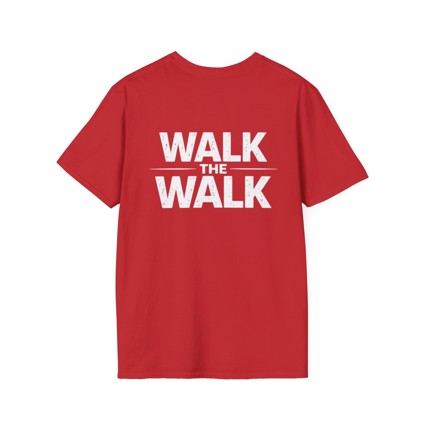 Walk The Walk T-Shirt — Motivational Graphic Tee with Badge Logo