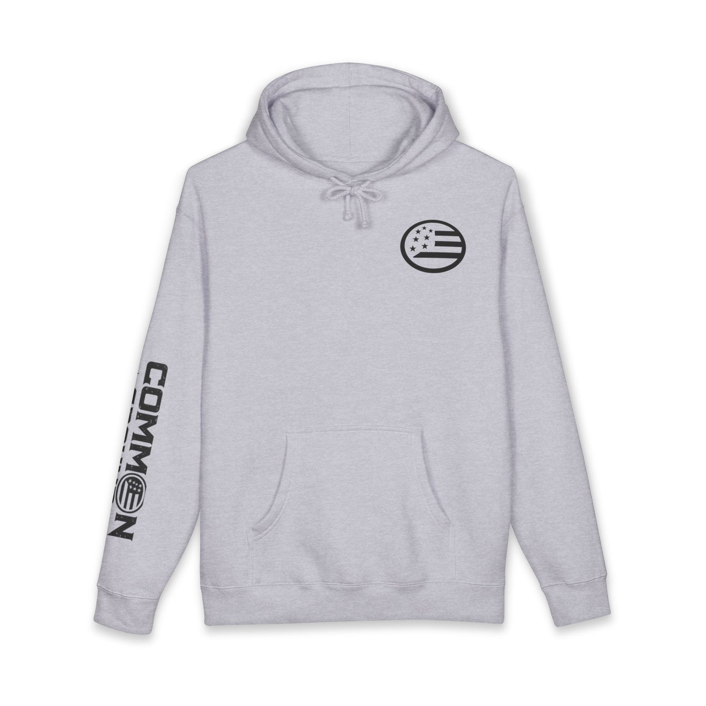 Excuses Hoodie — White Graphic Pullover with Sleeve & Chest Logo