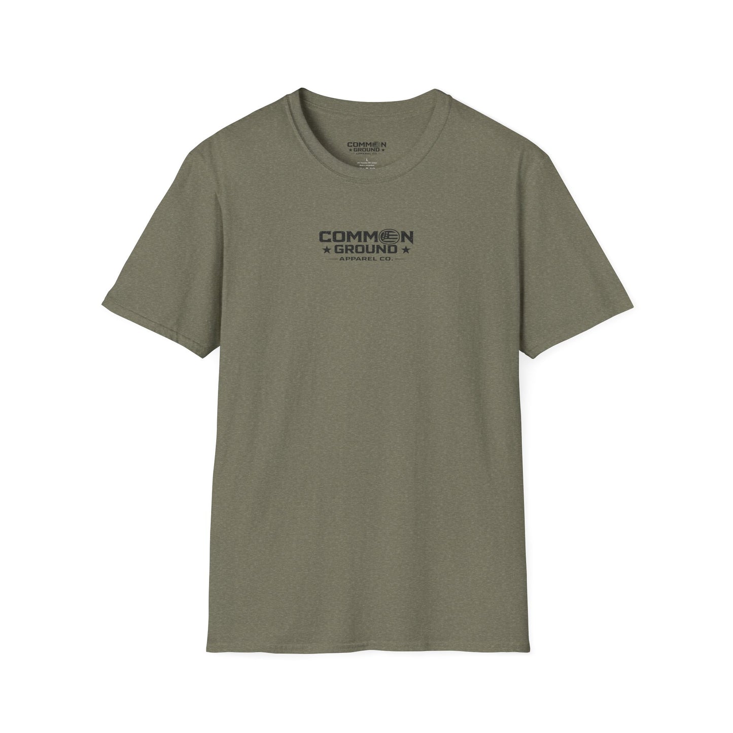 Common Ground Minimalist Logo T-Shirt — Unisex White Crewneck