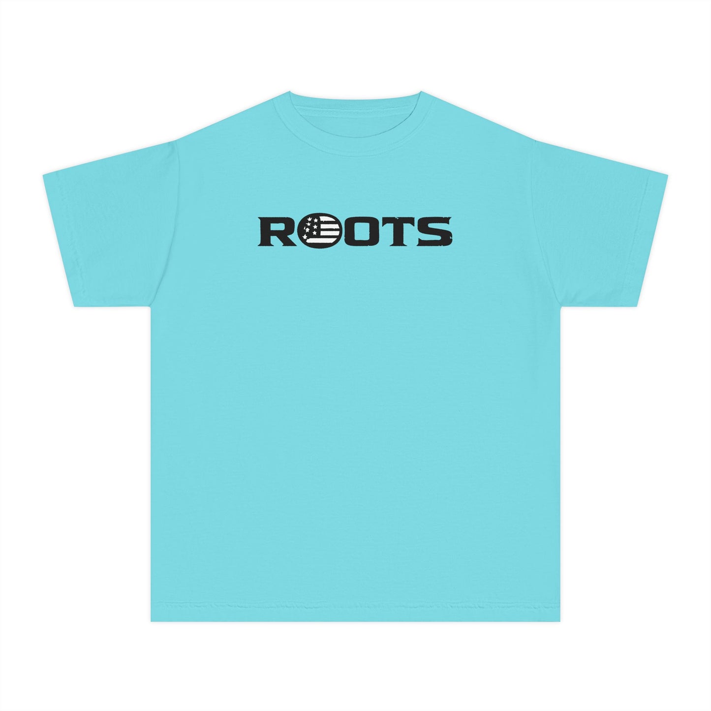 Youth Tee — "ROOTS" Front + "Raised on Freedom" Back Patriotic Graphic