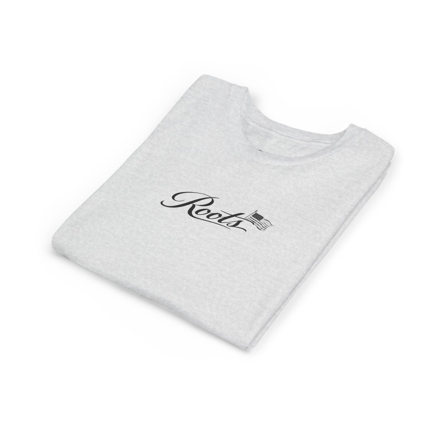 Youth Tee — Floral Bull Skull Graphic "Roots" Backprint