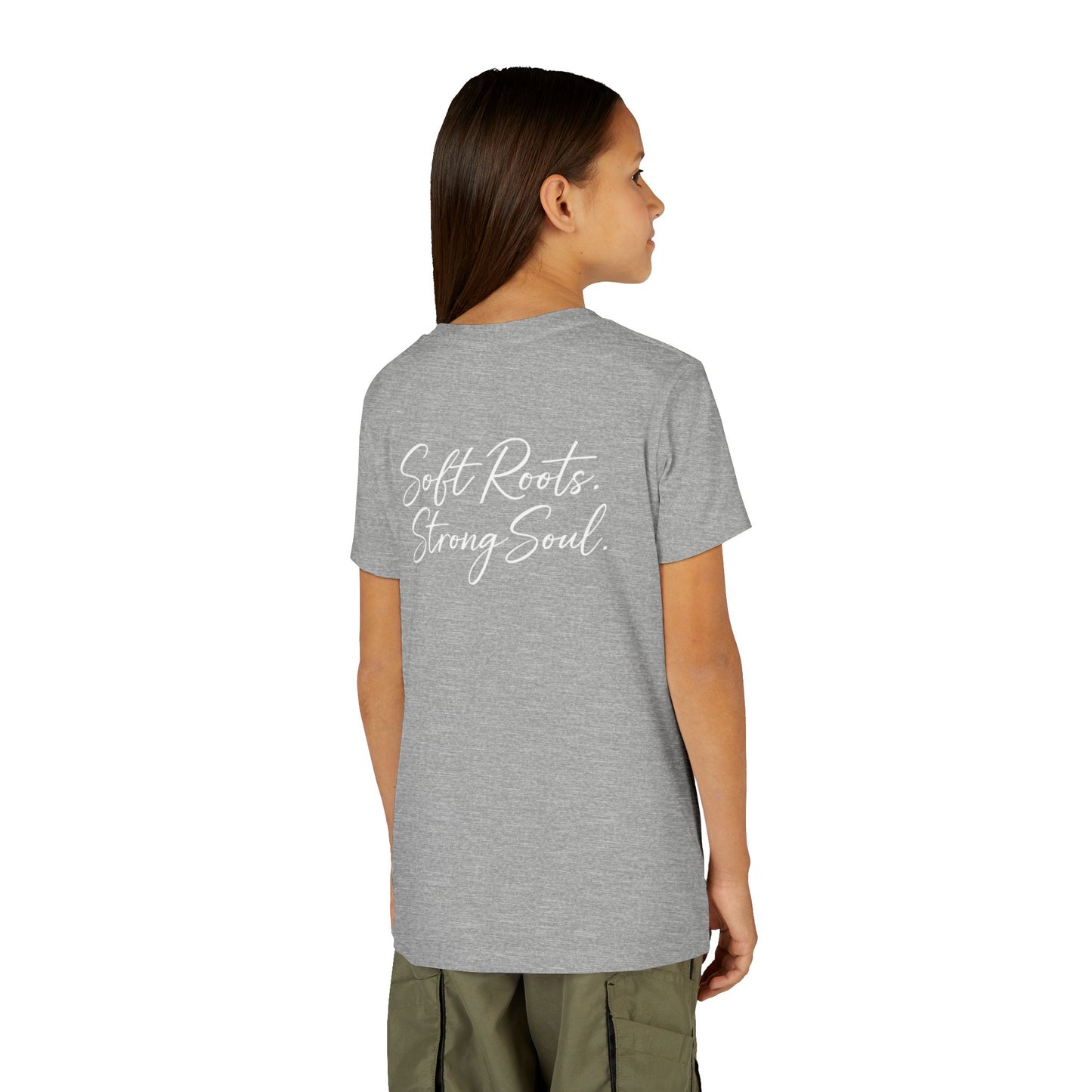 Soft Roots Strong Soul Youth Tee — Inspirational Kids T-Shirt