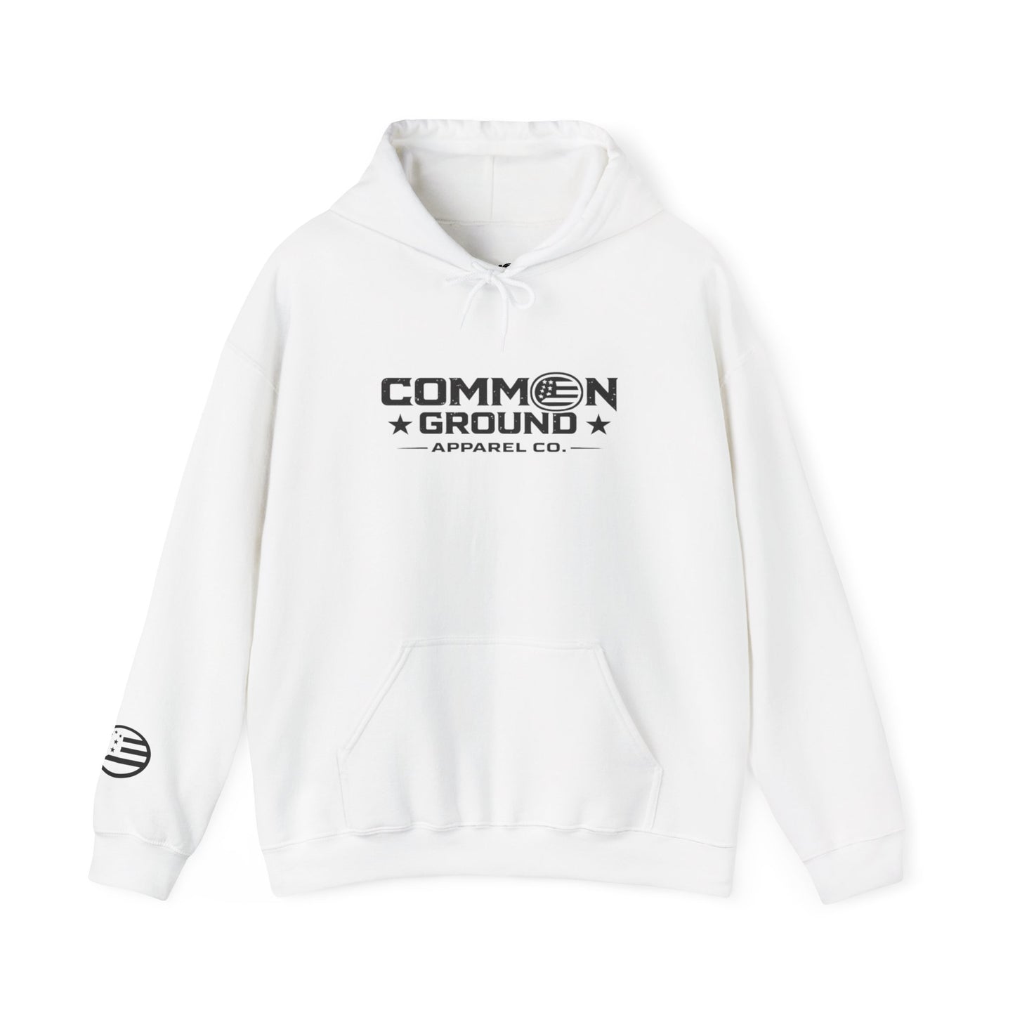 Common Ground Logo Hoodie — Minimal Athletic Streetwear Sweatshirt