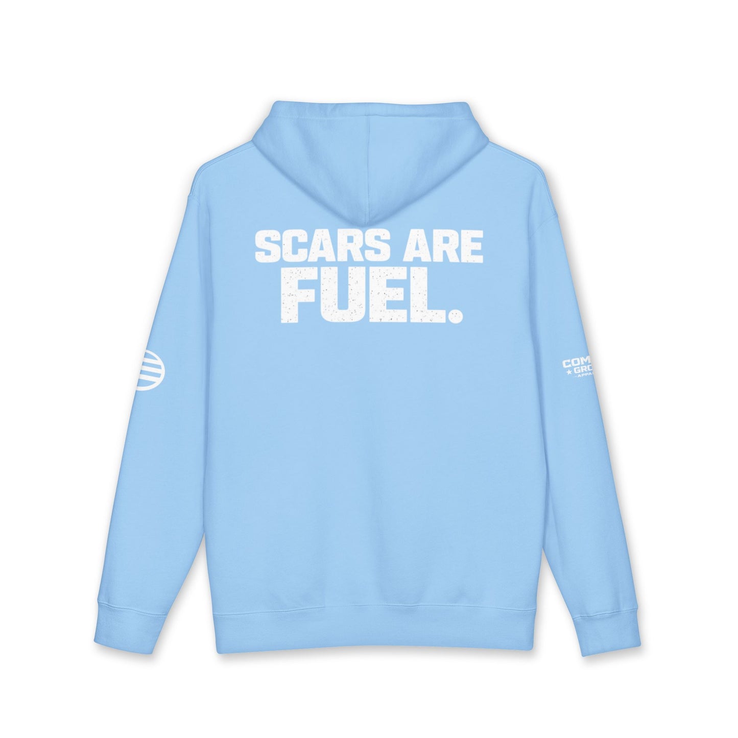 Scars Are Fuel Hoodie — Motivational Graphic Pullover