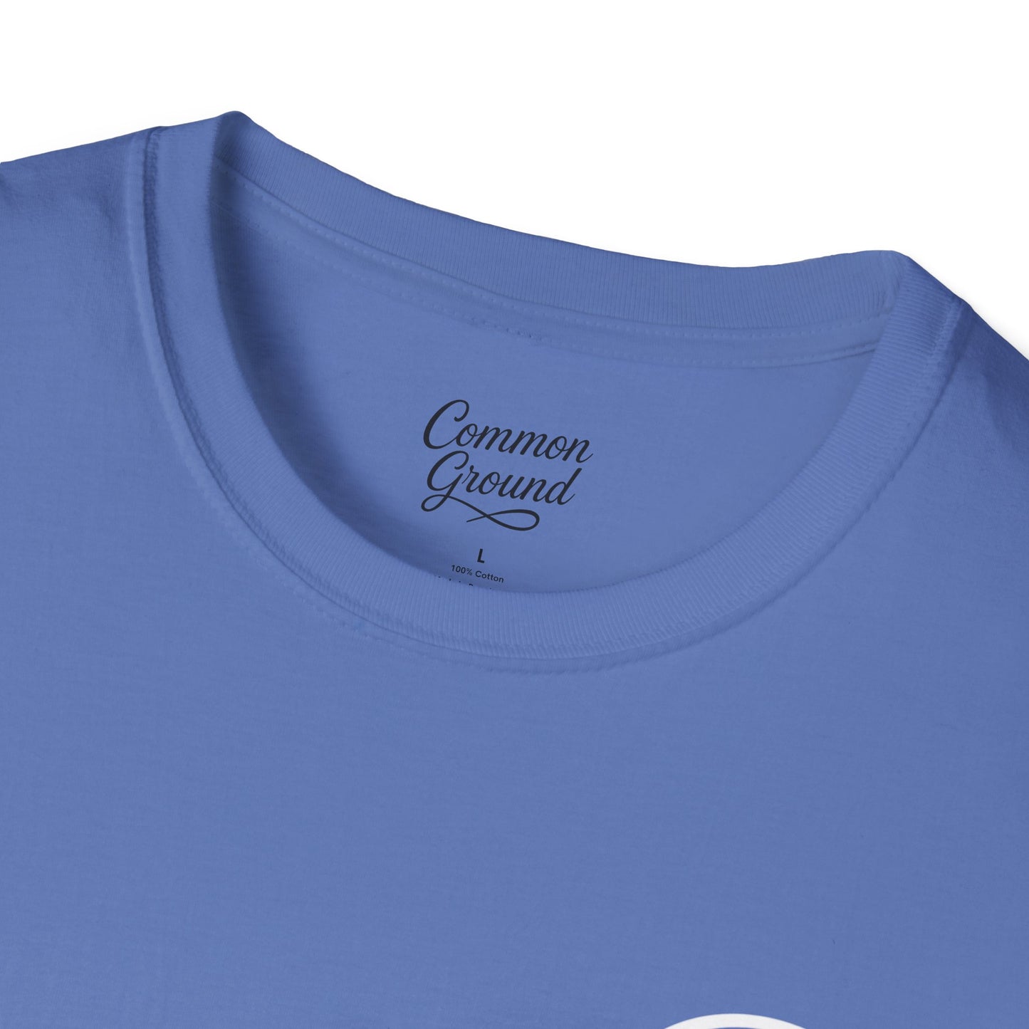 Grace Under Pressure T-Shirt — Minimal American Flag Chest Logo