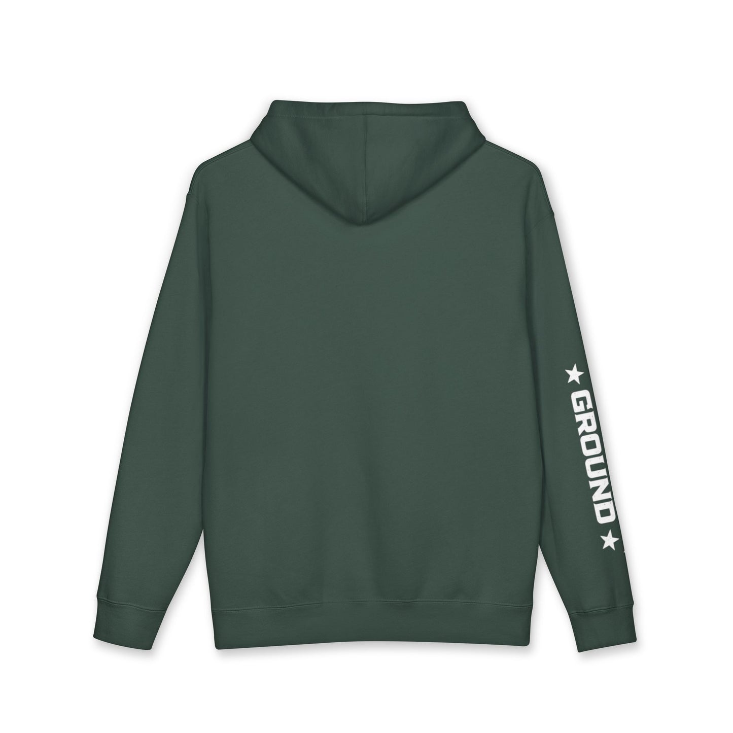 Nobody Cares Hoodie — Minimalist Streetwear Pullover with Sleeve 'Common Ground' Graphic