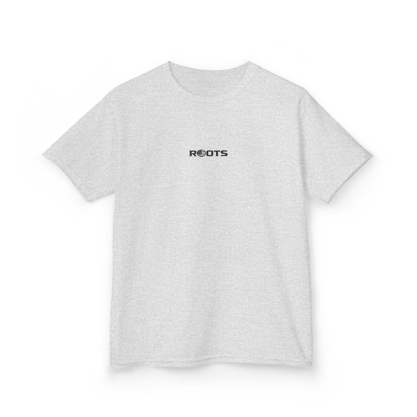Kids 'ROOTS' Minimalist White Tee — Youth Graphic T‑Shirt