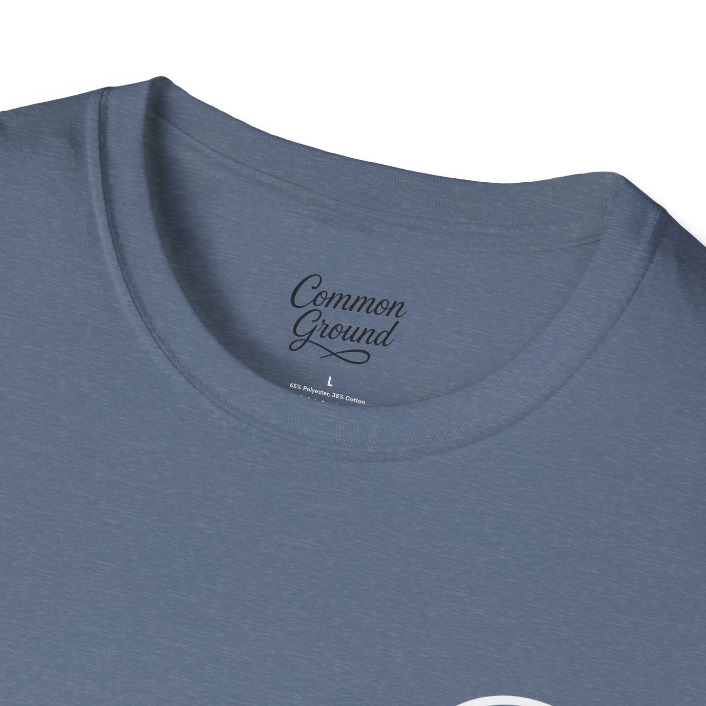 Grace Under Pressure T-Shirt — Minimal American Flag Chest Logo