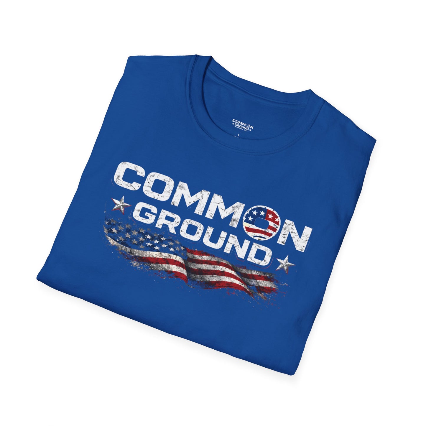 Common Ground T-Shirt — Patriotic American Flag Unity Tee