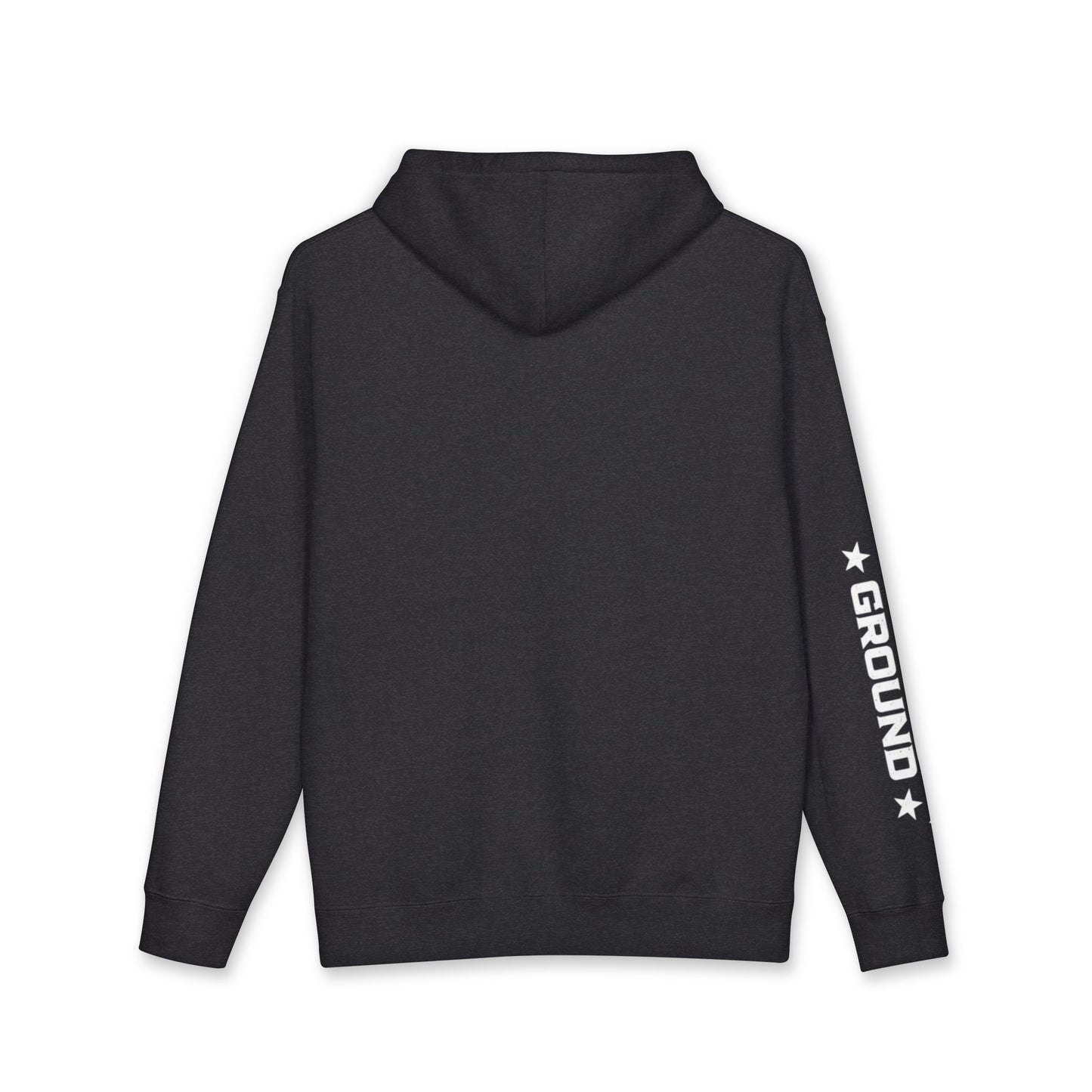 Nobody Cares Hoodie — Minimalist Streetwear Pullover with Sleeve 'Common Ground' Graphic