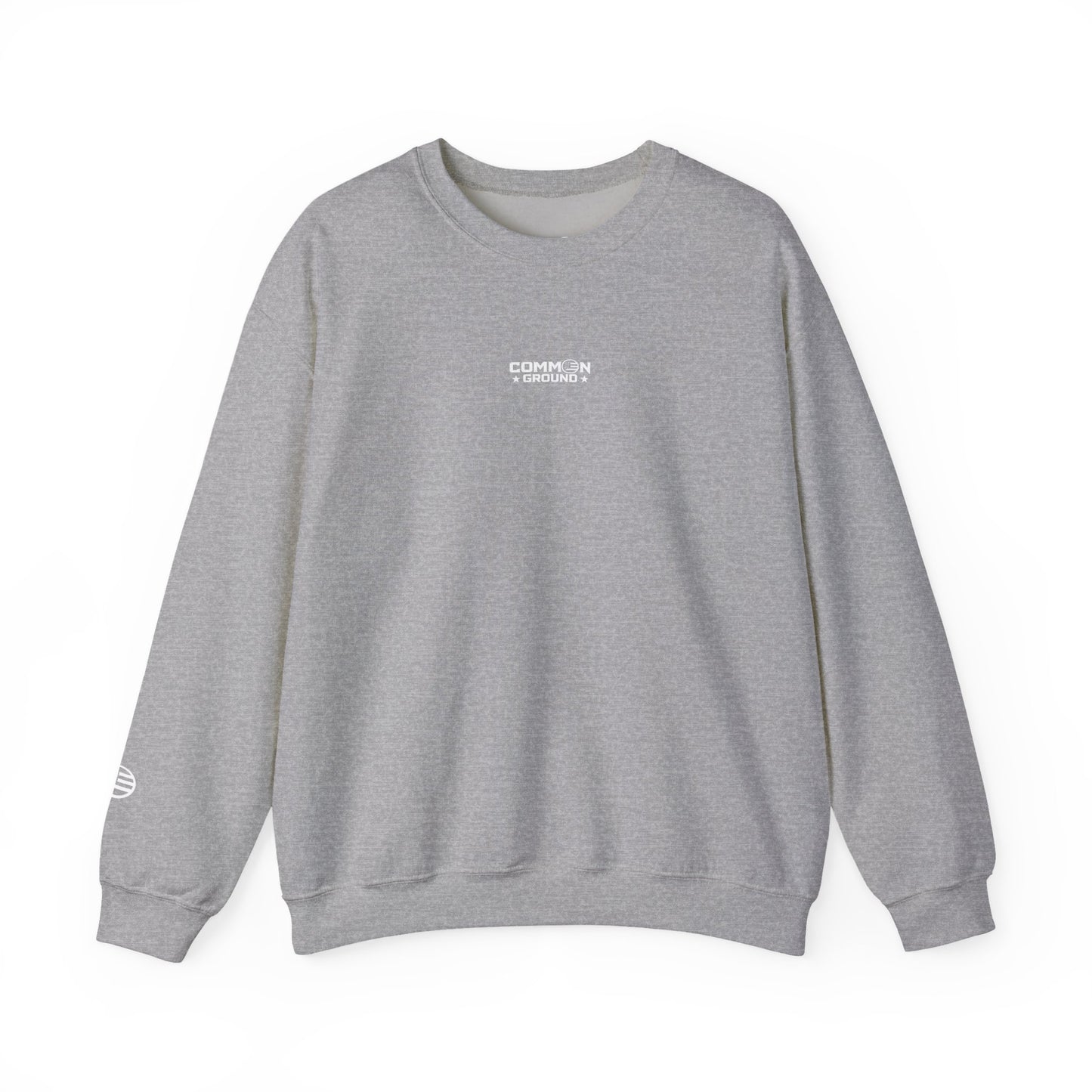 Crewneck Sweatshirt — Minimal 'Common Ground' Logo Casual Pullover