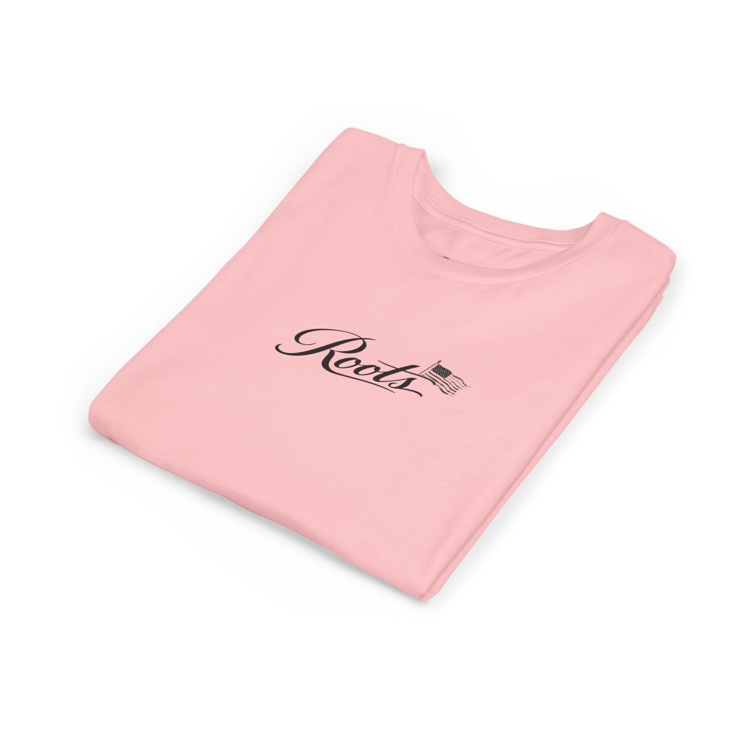 Youth Tee — Floral Bull Skull Graphic "Roots" Backprint
