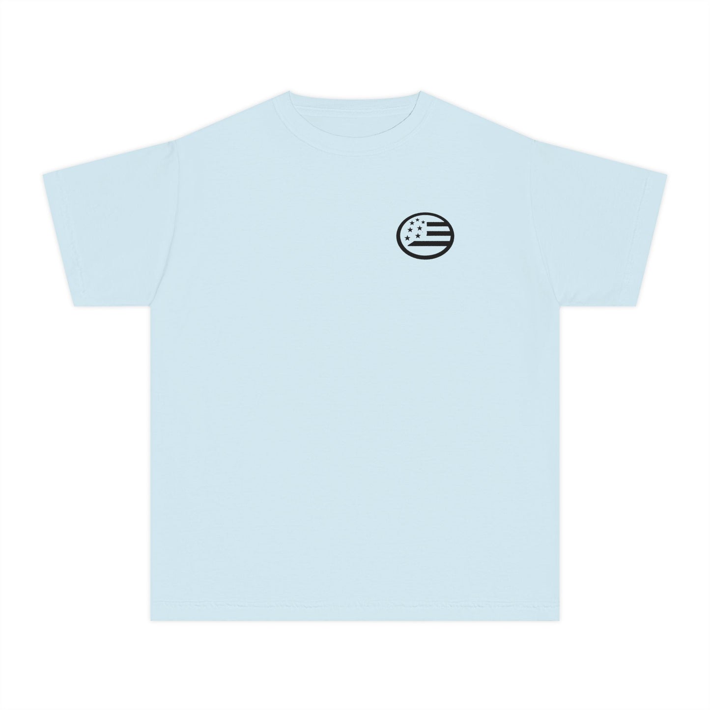 Youth Tee — 'Young, Wild & Free' Graphic T-Shirt (Sun Logo)