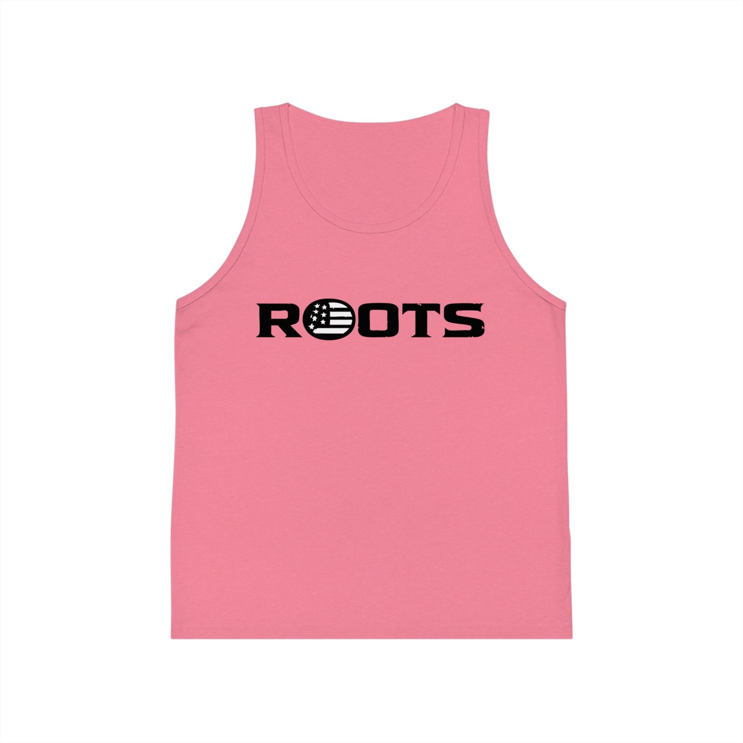 Kids' Roots Tank Top — Youth Graphic Jersey Tank with Globe 'ROOTS' Design