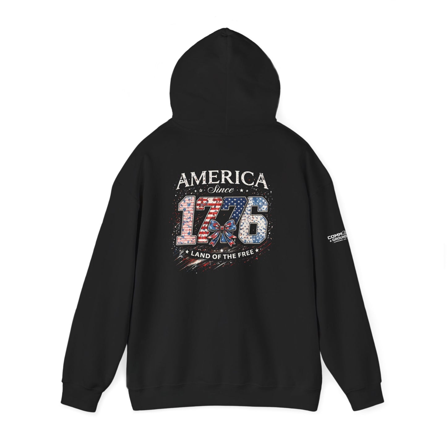 Patriotic 1776 Hoodie – America Since 1776 Vintage Flag Pullover